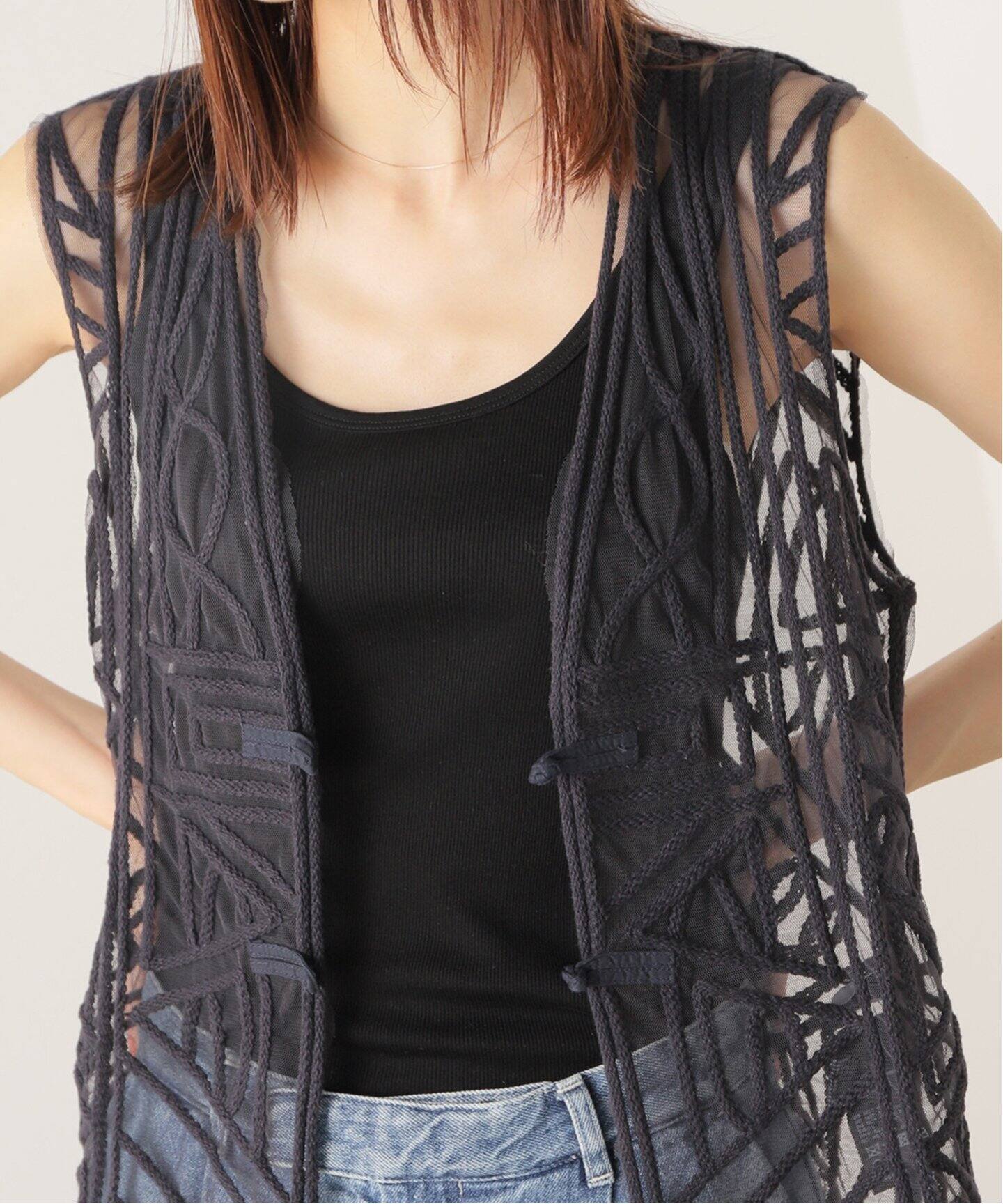 チュール刺繍VEST（ベスト）｜FRAMeWORK（フレームワーク）の通販 