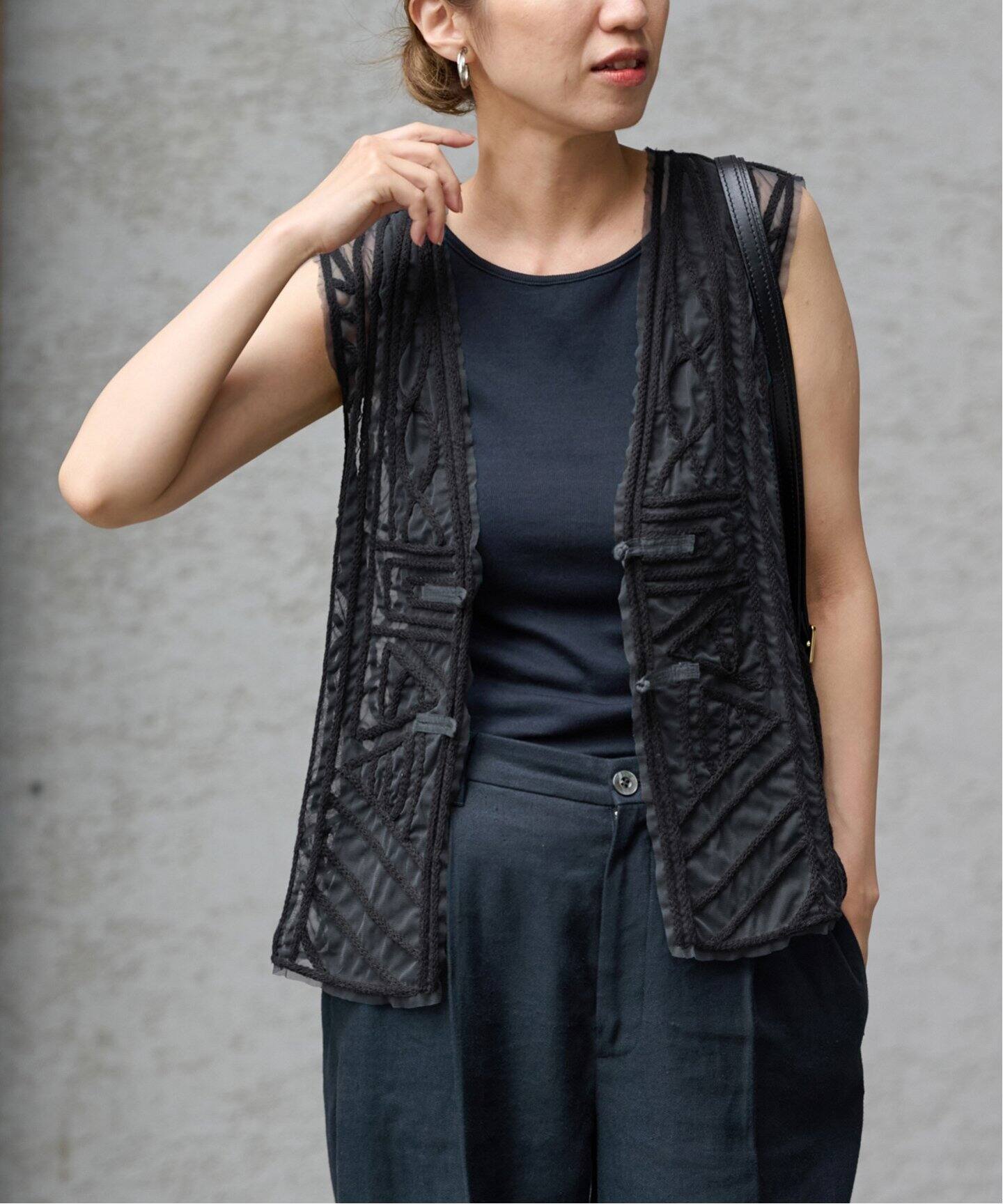チュール刺繍VEST（ベスト）｜FRAMeWORK（フレームワーク）の通販  