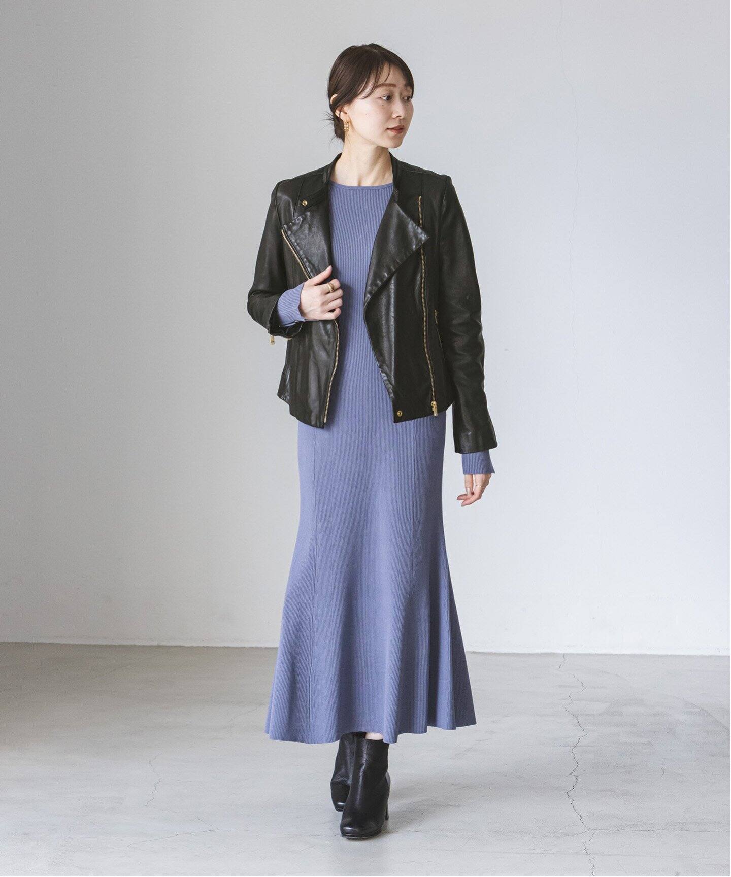 追加》ソフトラムレザーライダースブルゾン8（レザージャケット  