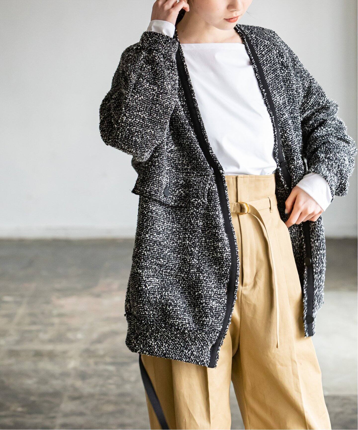 Web限定追加》【COG THE BIG SMOKE】HAYDENカーディガン（ノーカラー  