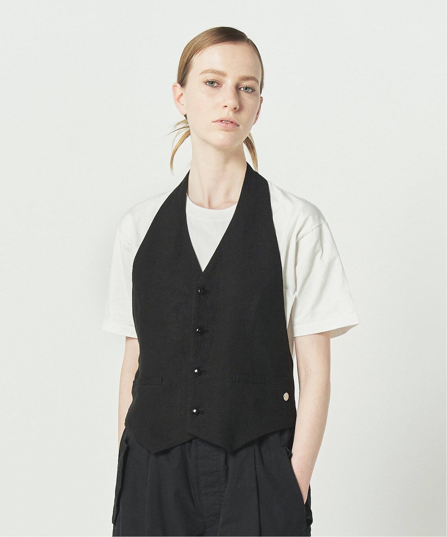 ARGUE LINEN ESSENTIAL RHYTHM VEST ベスト