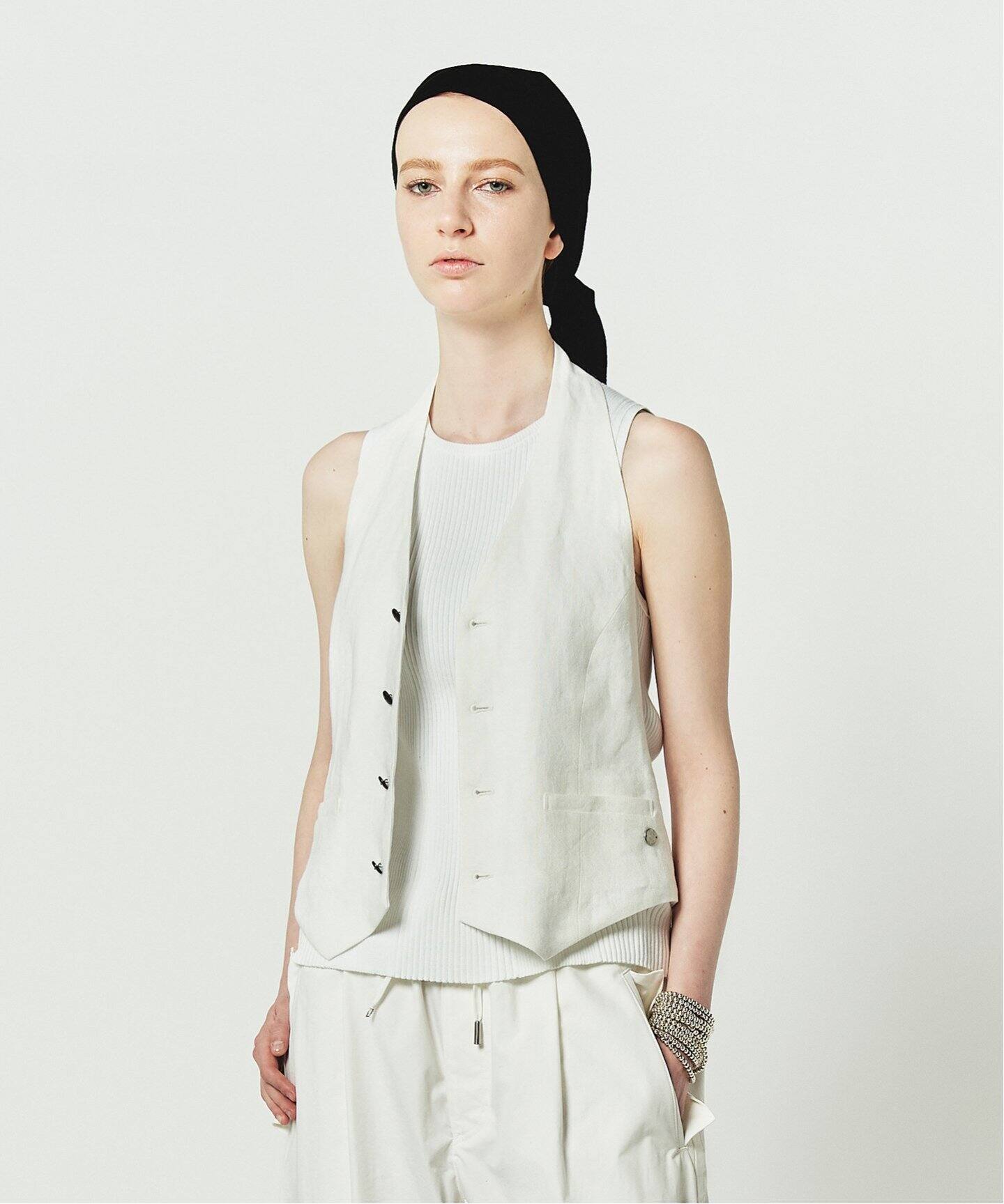 ARGUE LINEN ESSENTIAL RHYTHM VEST ベスト