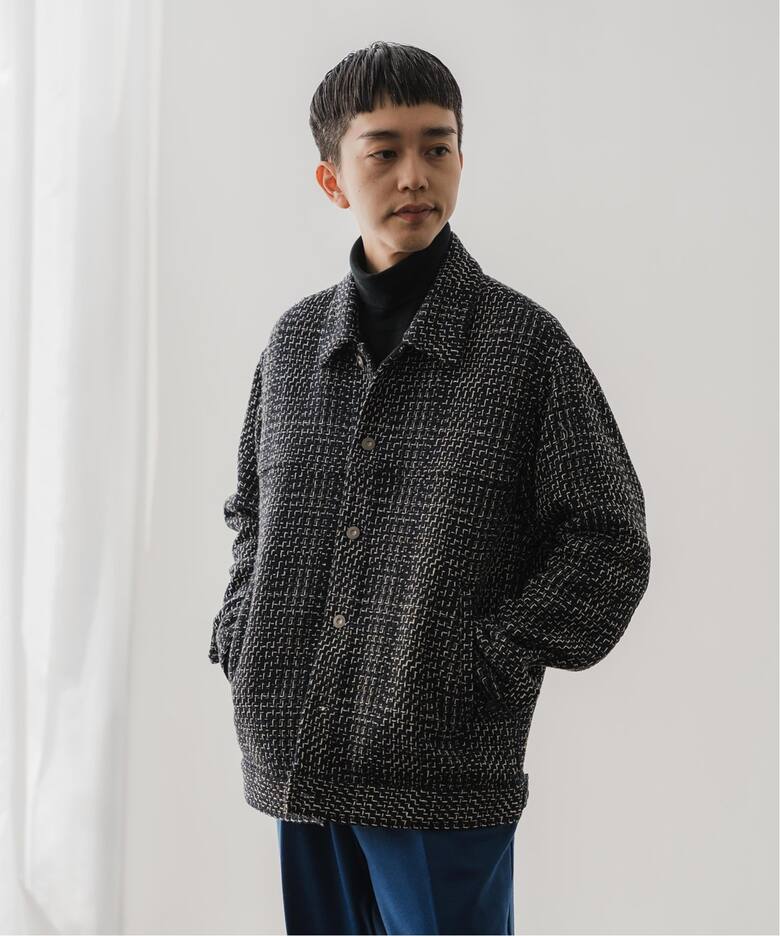 DEVEAUX / デヴォー】バスケット チェック トラッカー ジャケット  