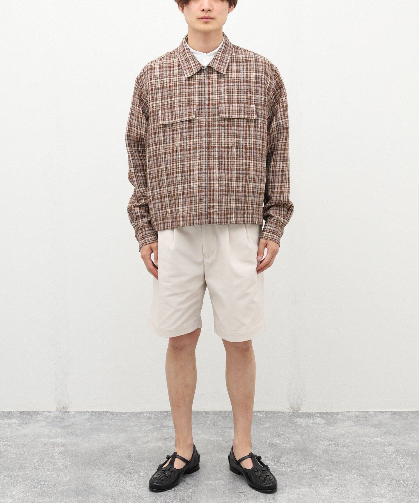 AURALEE / オーラリー】LINEN SILK CHECK ZIP BLOUSON（その他ブルゾン 