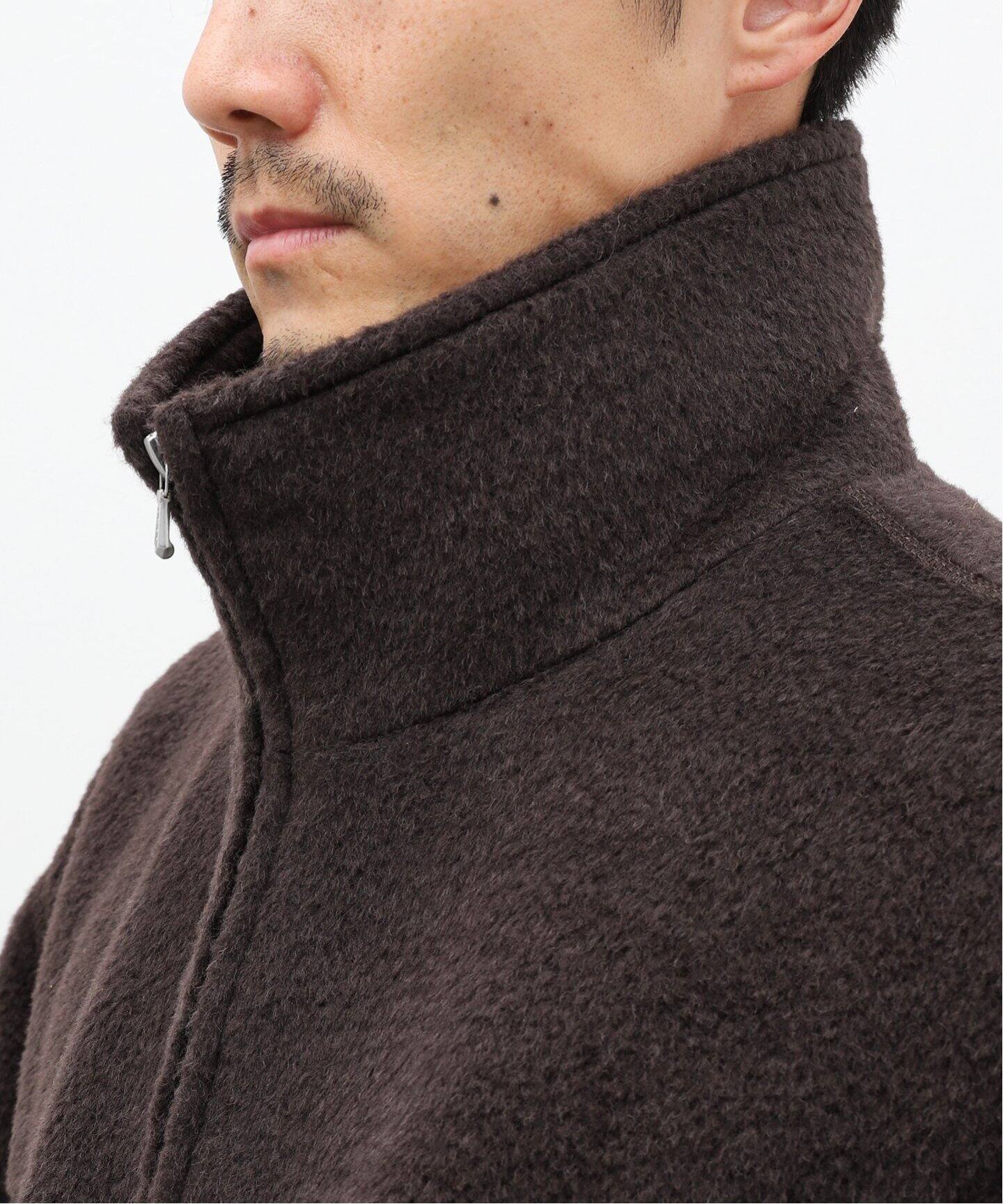 AURALEE / オーラリー】BRUSHED SURI ALPACA MOHAIR JACQUARD ZIP 