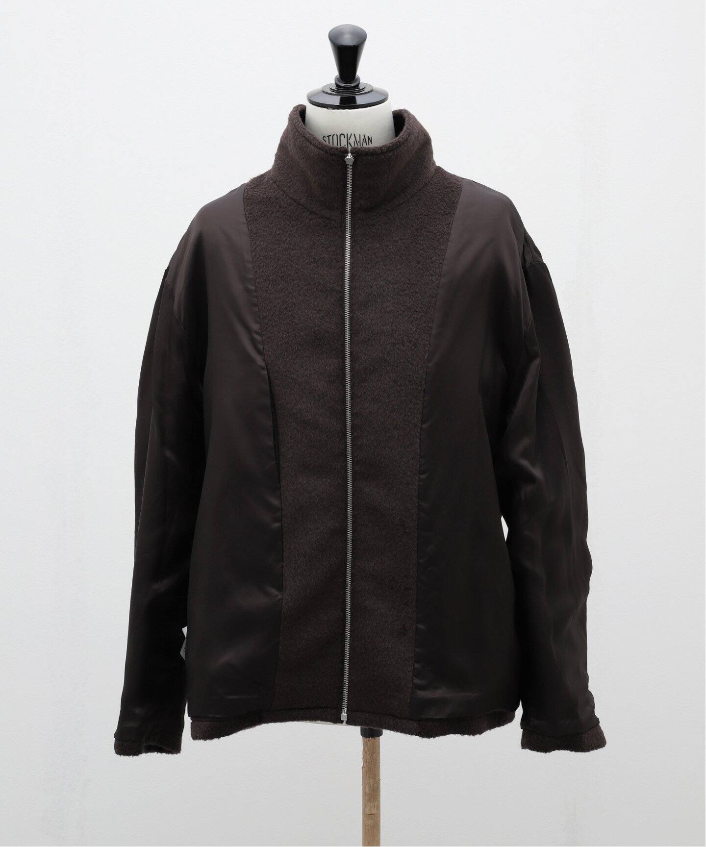 AURALEE / オーラリー】BRUSHED SURI ALPACA MOHAIR JACQUARD ZIP 