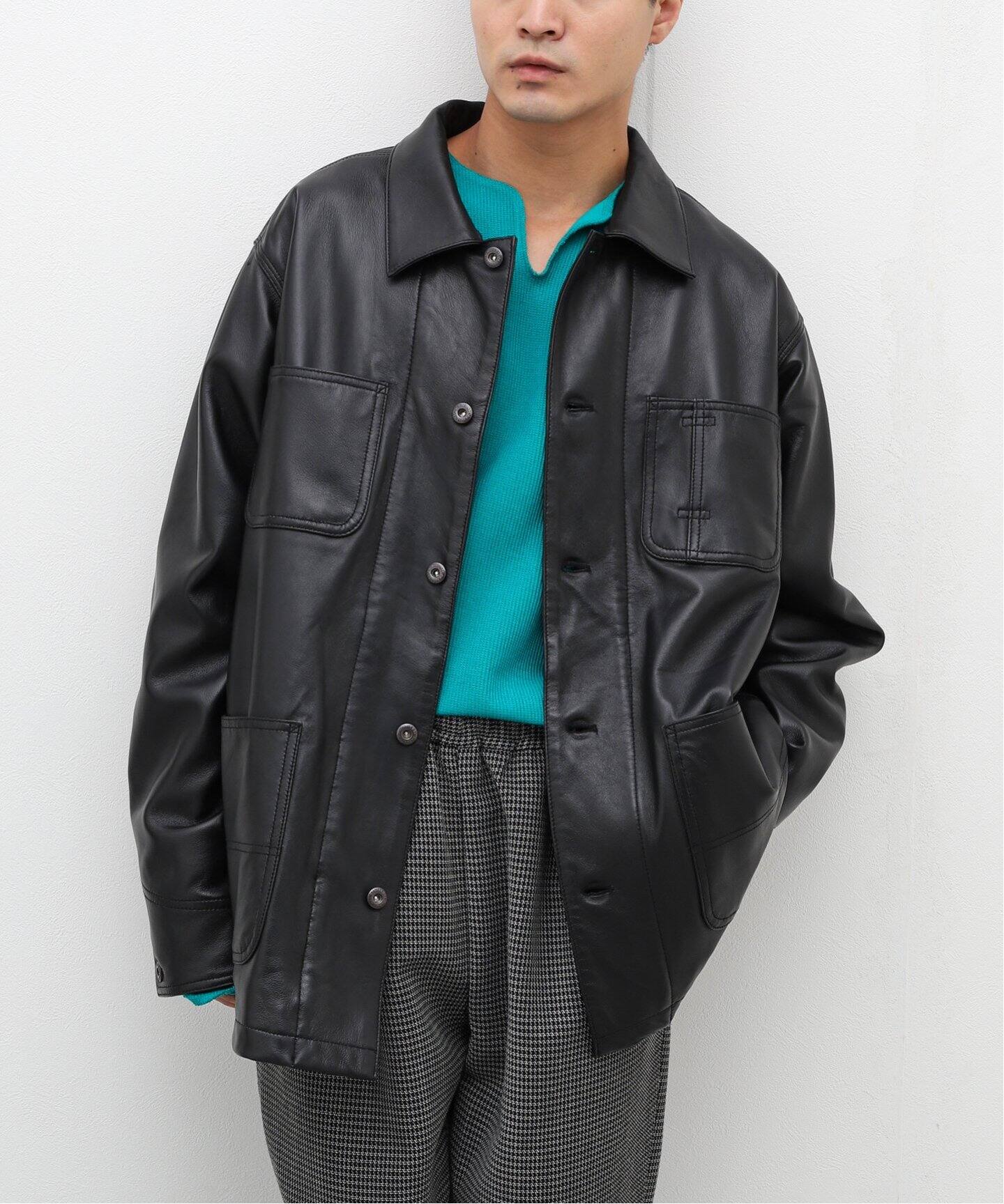 Schott / ショット】LAMB LEATHER COVERALL JACKET（レザージャケット 