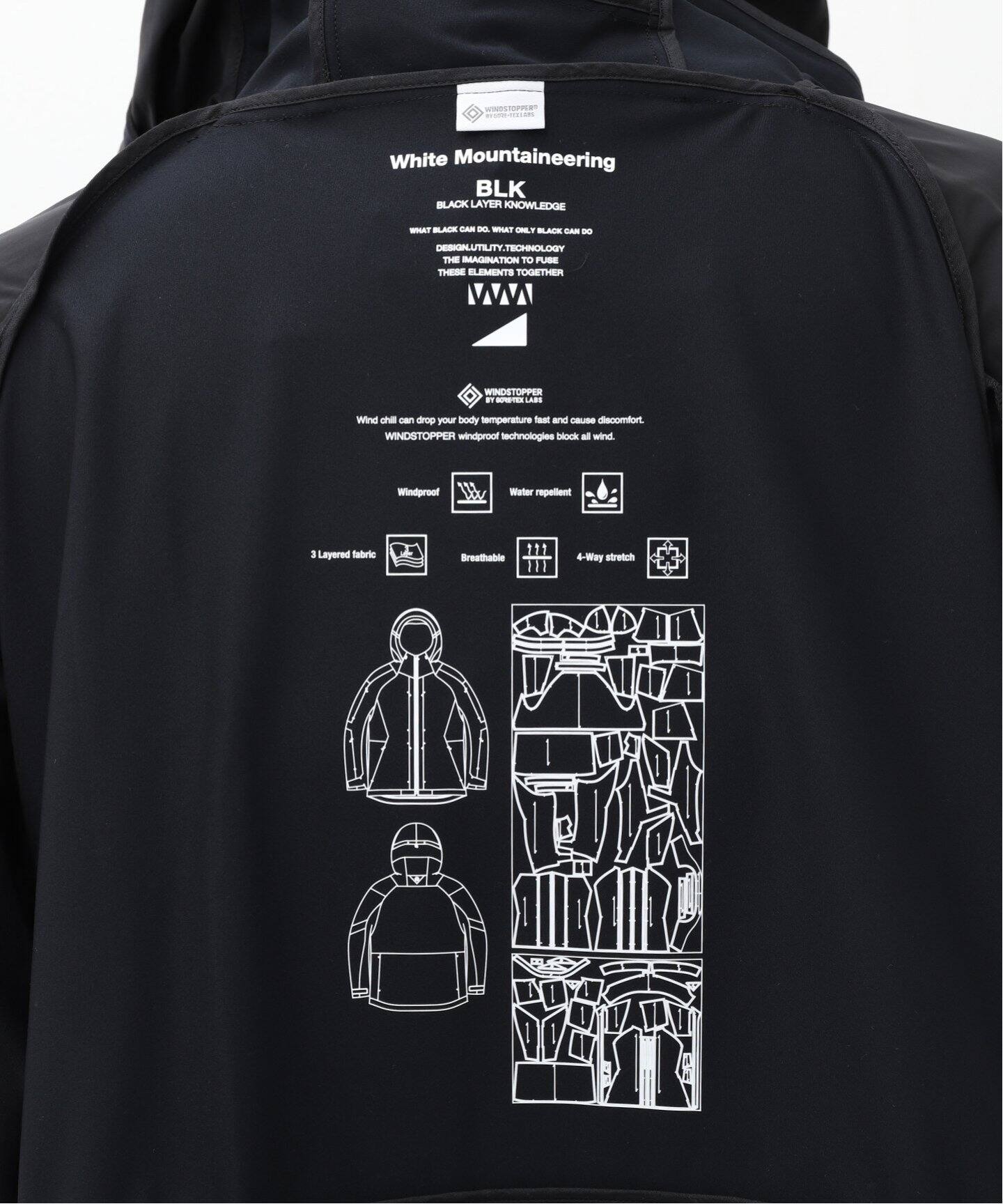 White Mountaineering】WINDSTOPPER LUGGAGE MOUNTAIN PARKA 