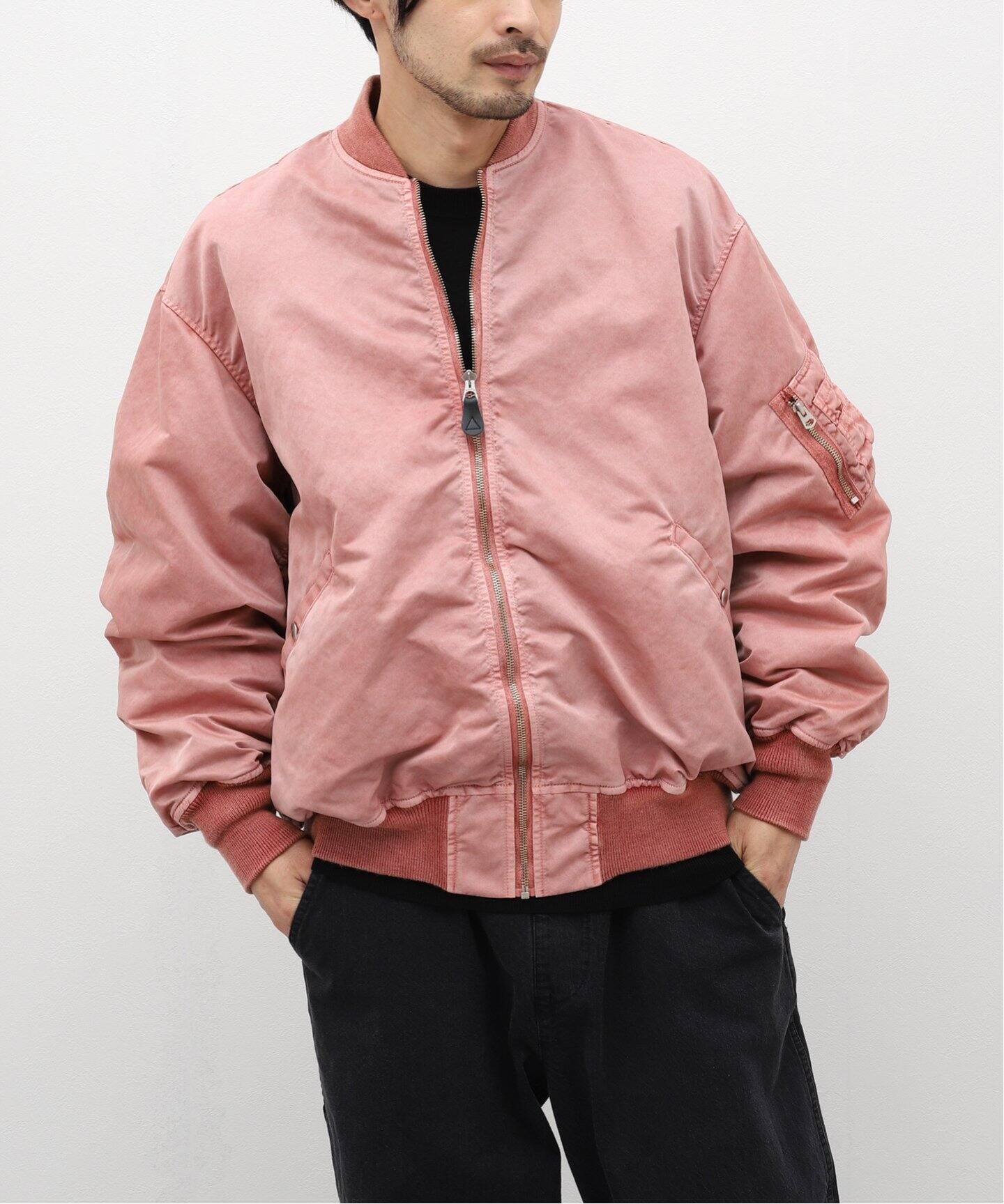 INNAT / インアット】 HAND DYED BOMBER JACKET（ナイロンジャケット 