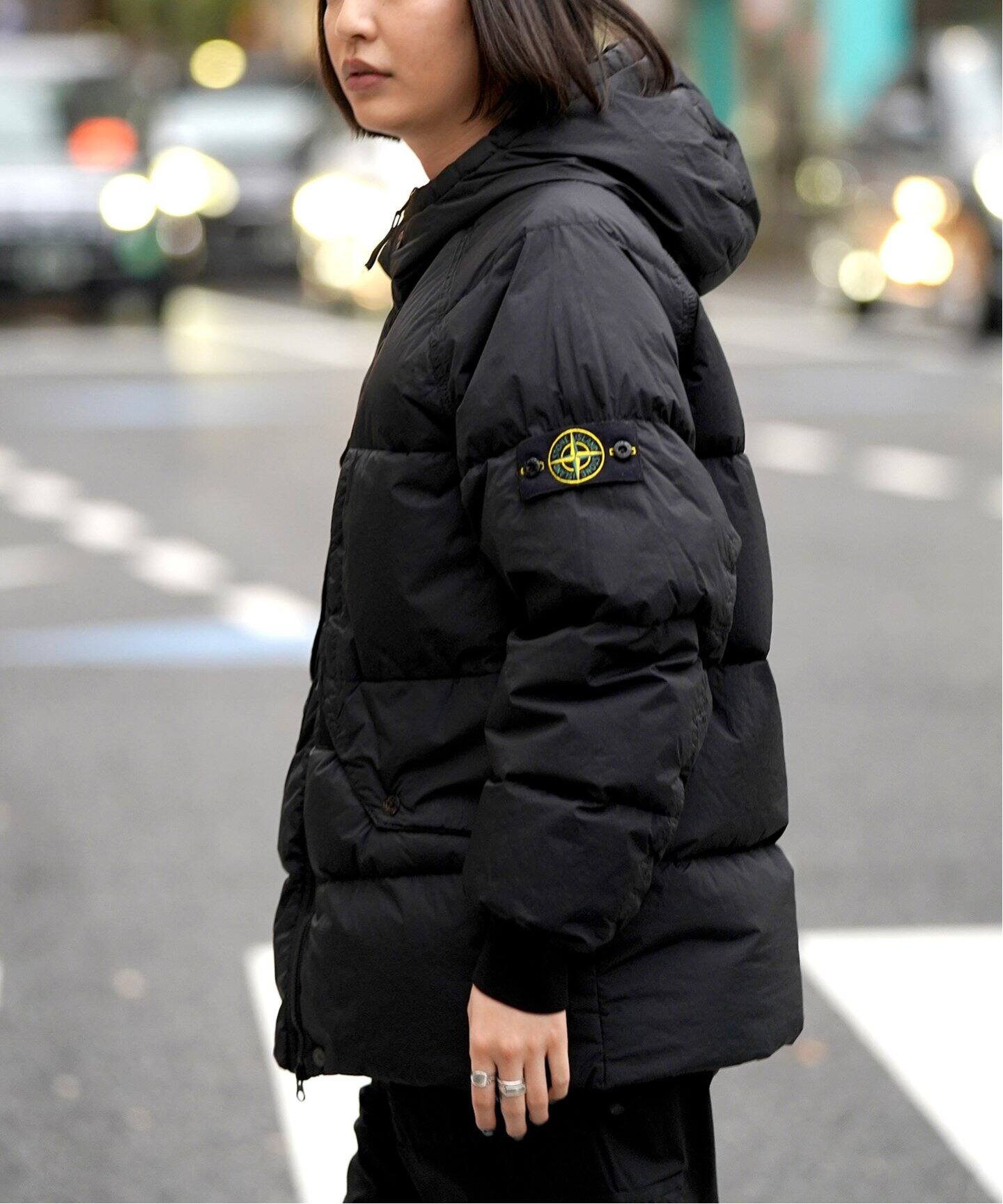 STONEISLAND / ストーンアイランド】フーデッドダウンブルゾン（ダウン 