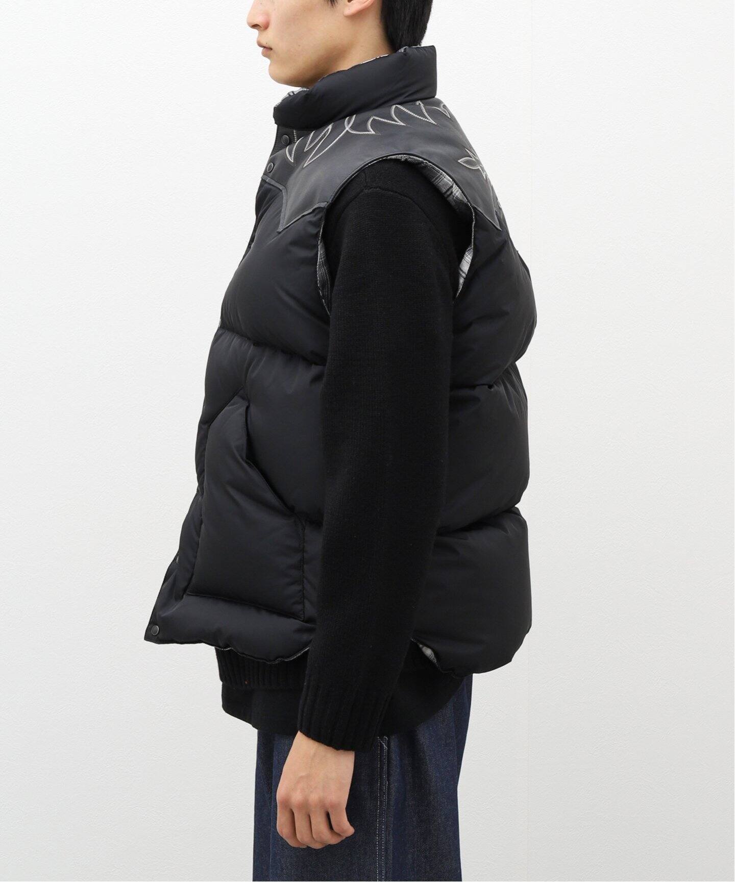 Rafu / ラフ】RMFC DOWN VEST W/EMBROIDERY（ベスト）｜PULP（パルプ  