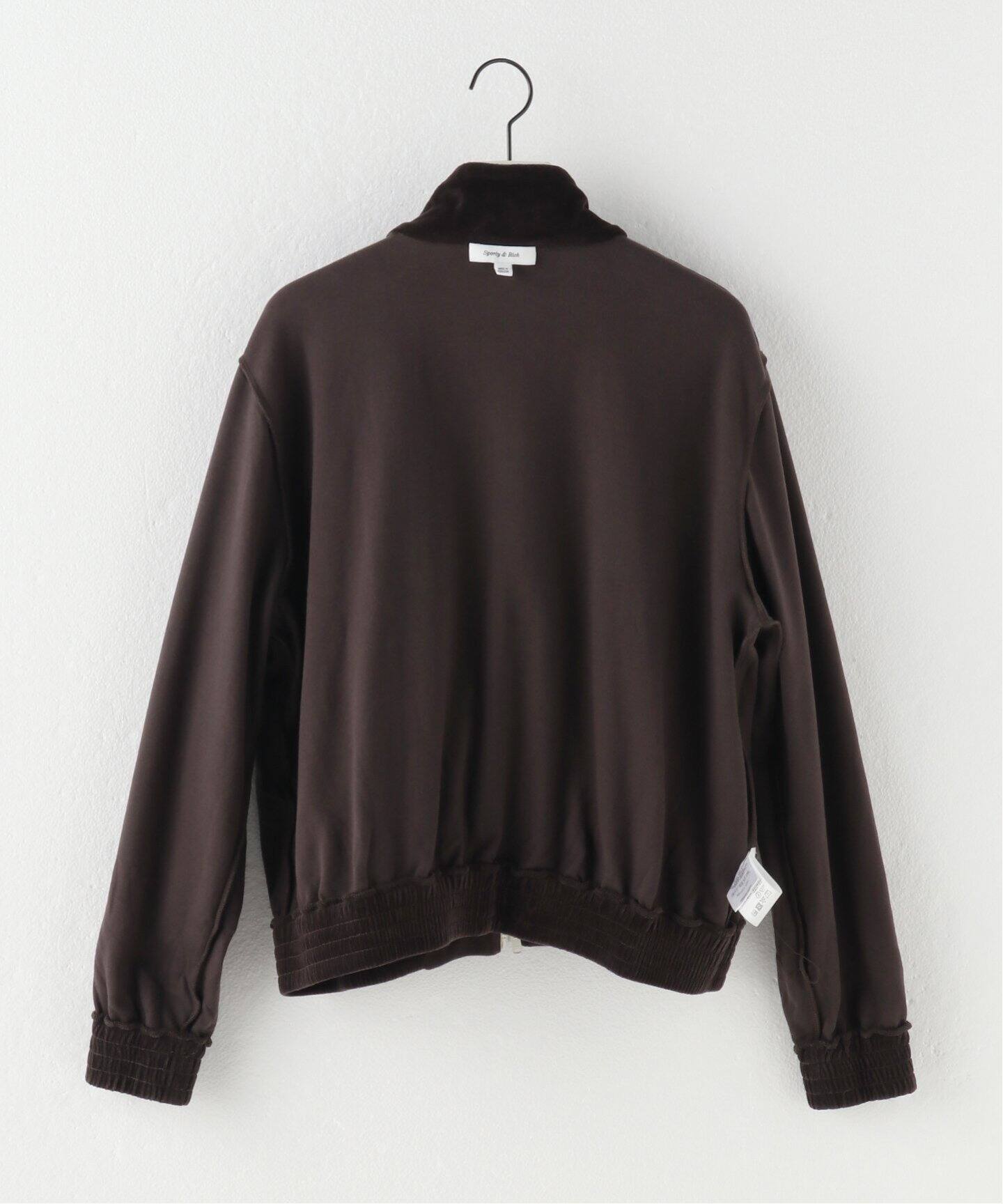 SPORTY&RICH / スポーティアンドリッチ】SCRIPT VELOUR TRACK JACKET  