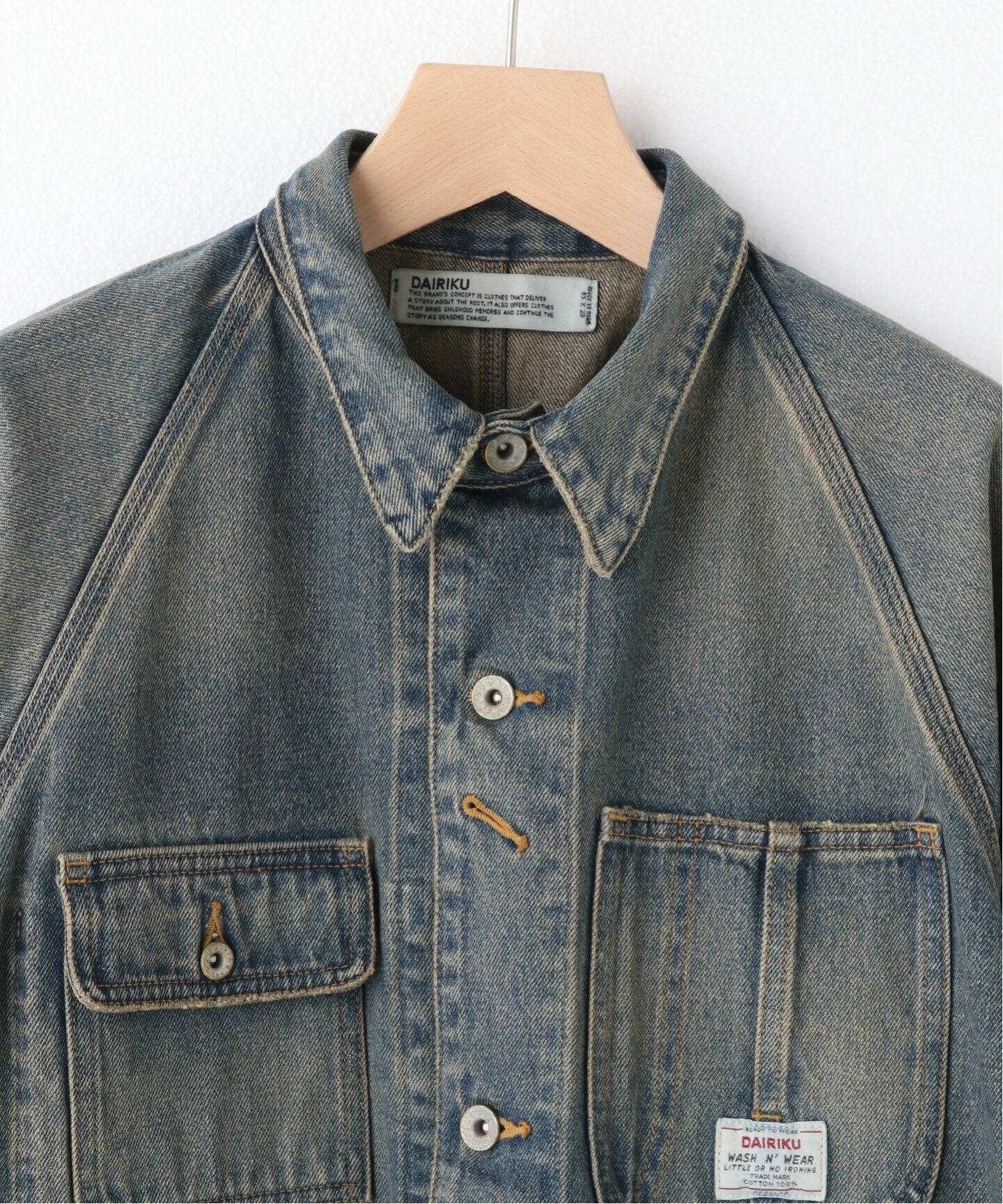 DAIRIKU / ダイリク】Vintage Denim Cover All（デニムジャケット  