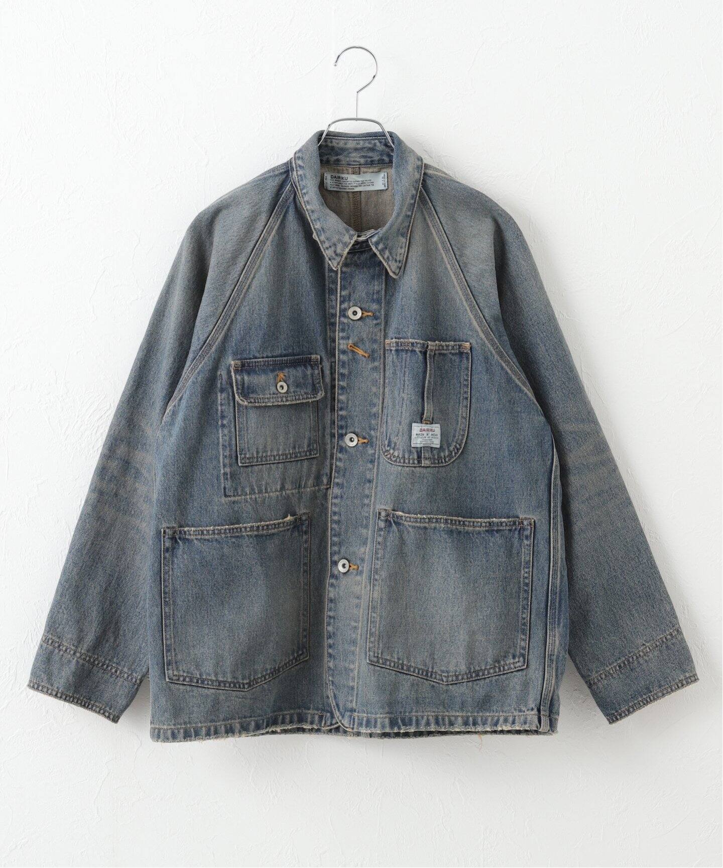 DAIRIKU / ダイリク】Vintage Denim Cover All（カバーオール  