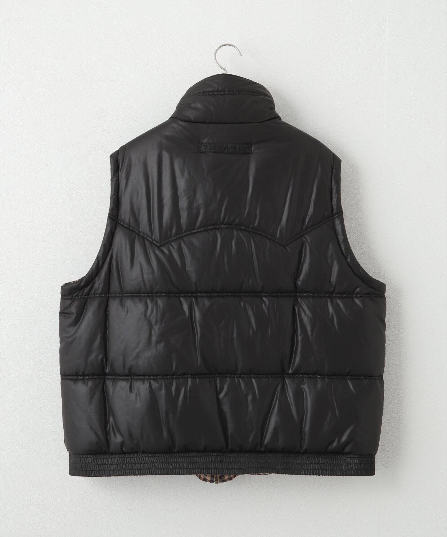 DAIRIKU / ダイリク】Reversible Check Nylon Vest（ダウン・中綿 