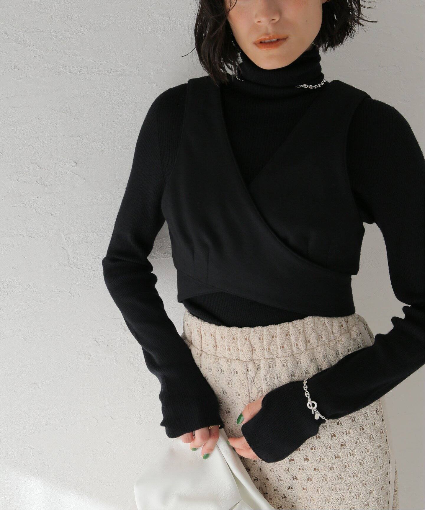 MIOSMOKEY/ミオズモーキー】WRAP GILET：ジレ（その他ブルゾン 