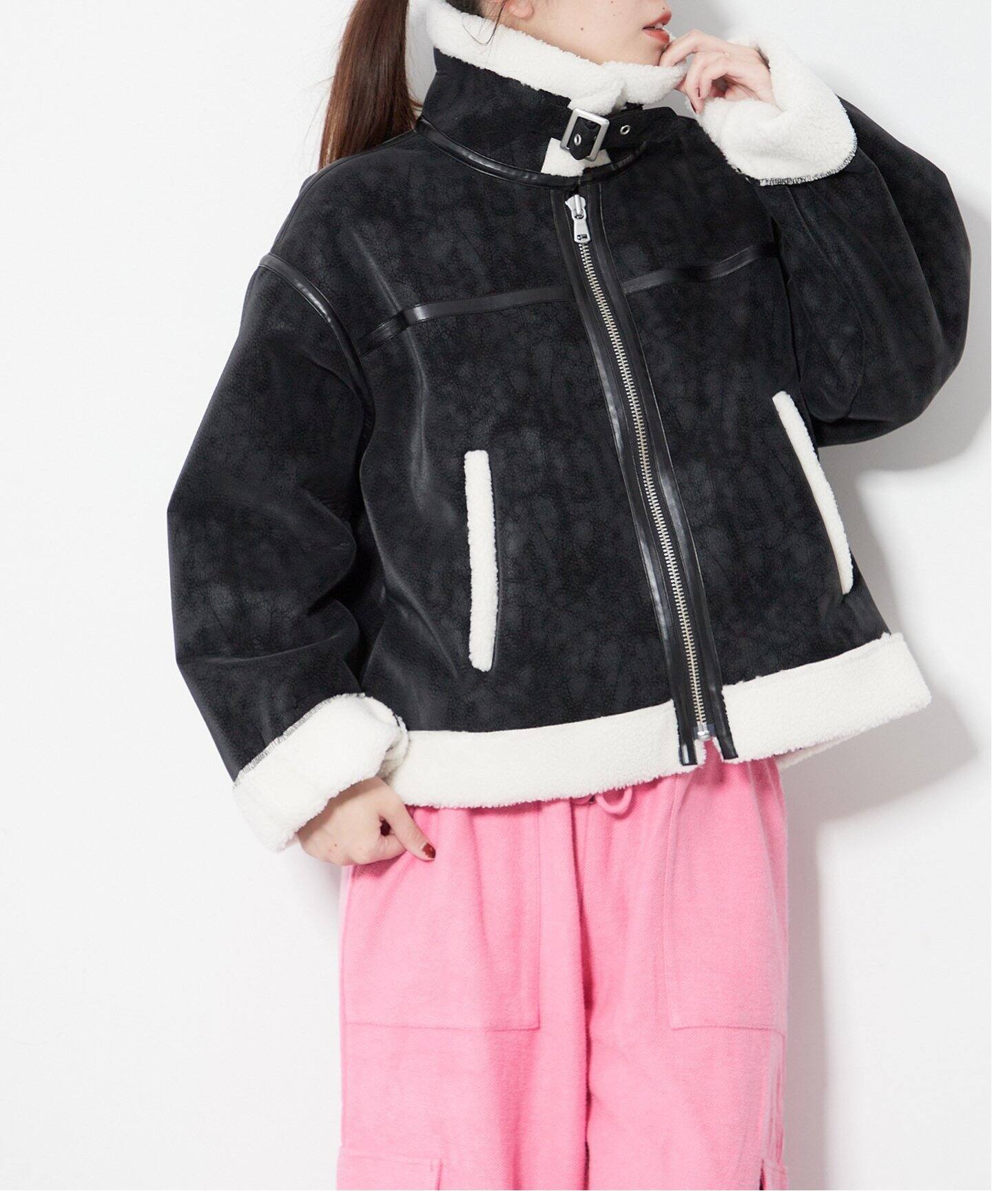 JOURNAL STANDARD ムートンレザージャケット My Teacher with JOURNAL STANDARD. - #3 モトーラ世理奈と学ぶB