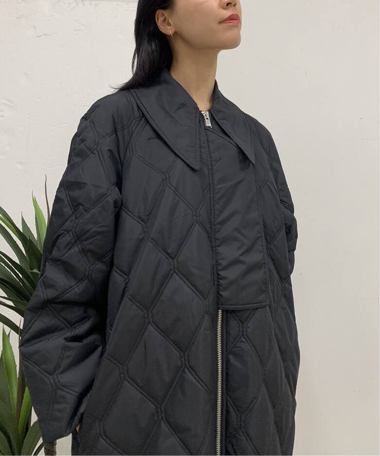 【GANNI / ガニー】 Ripstop Quilt Coat：コート  詳細画像1