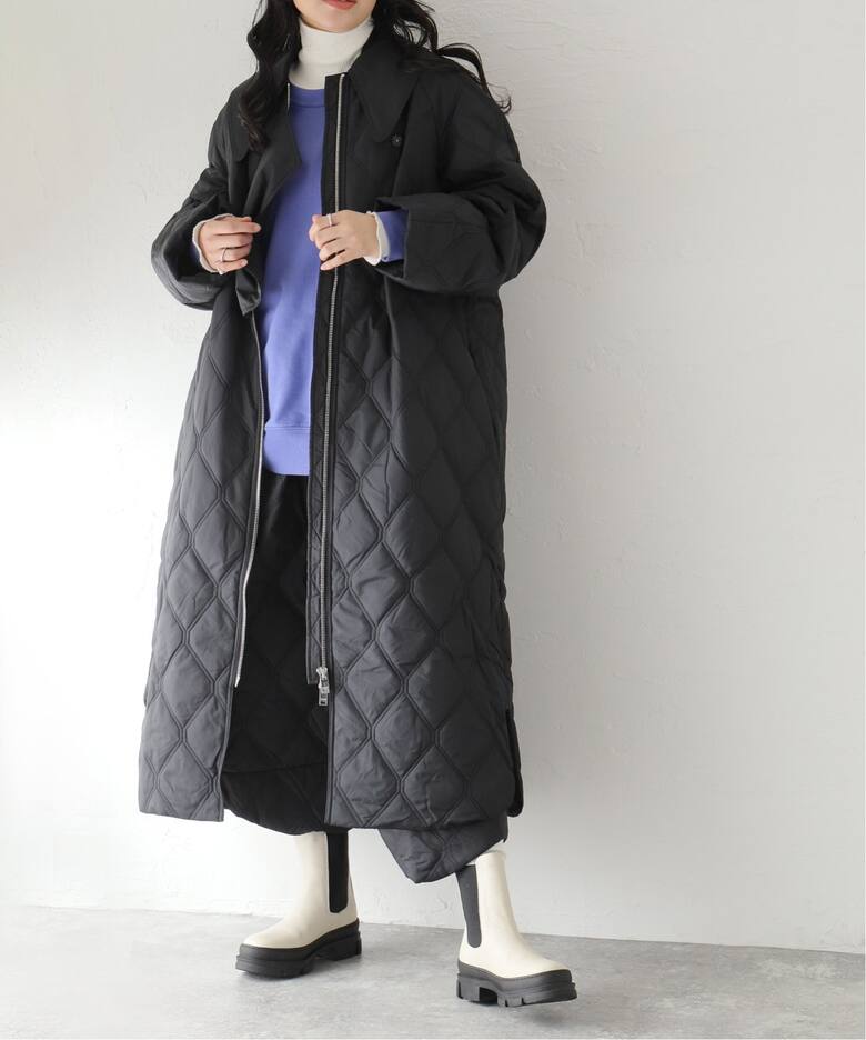 【GANNI / ガニー】 Ripstop Quilt Coat：コート  詳細画像3