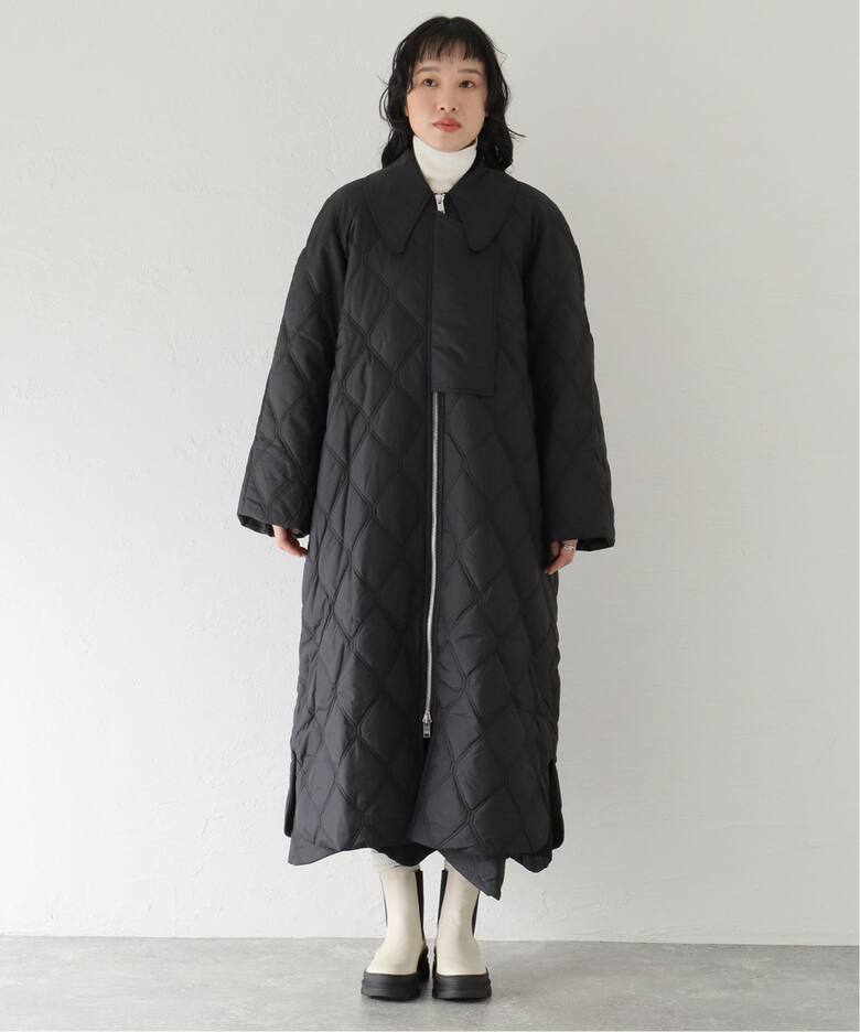 【GANNI / ガニー】 Ripstop Quilt Coat：コート  詳細画像4