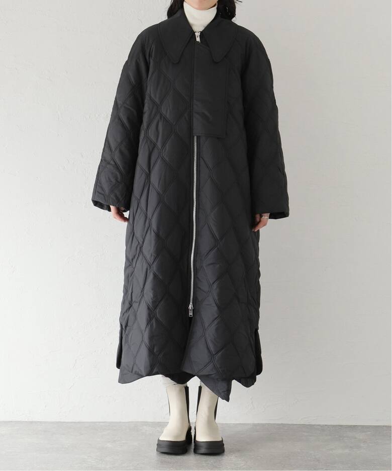 【GANNI / ガニー】 Ripstop Quilt Coat：コート  詳細画像5