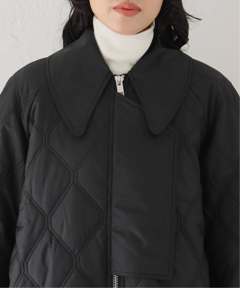 【GANNI / ガニー】 Ripstop Quilt Coat：コート  詳細画像8