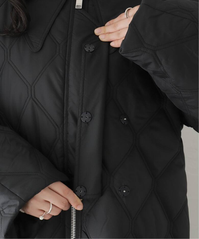 【GANNI / ガニー】 Ripstop Quilt Coat：コート  詳細画像14