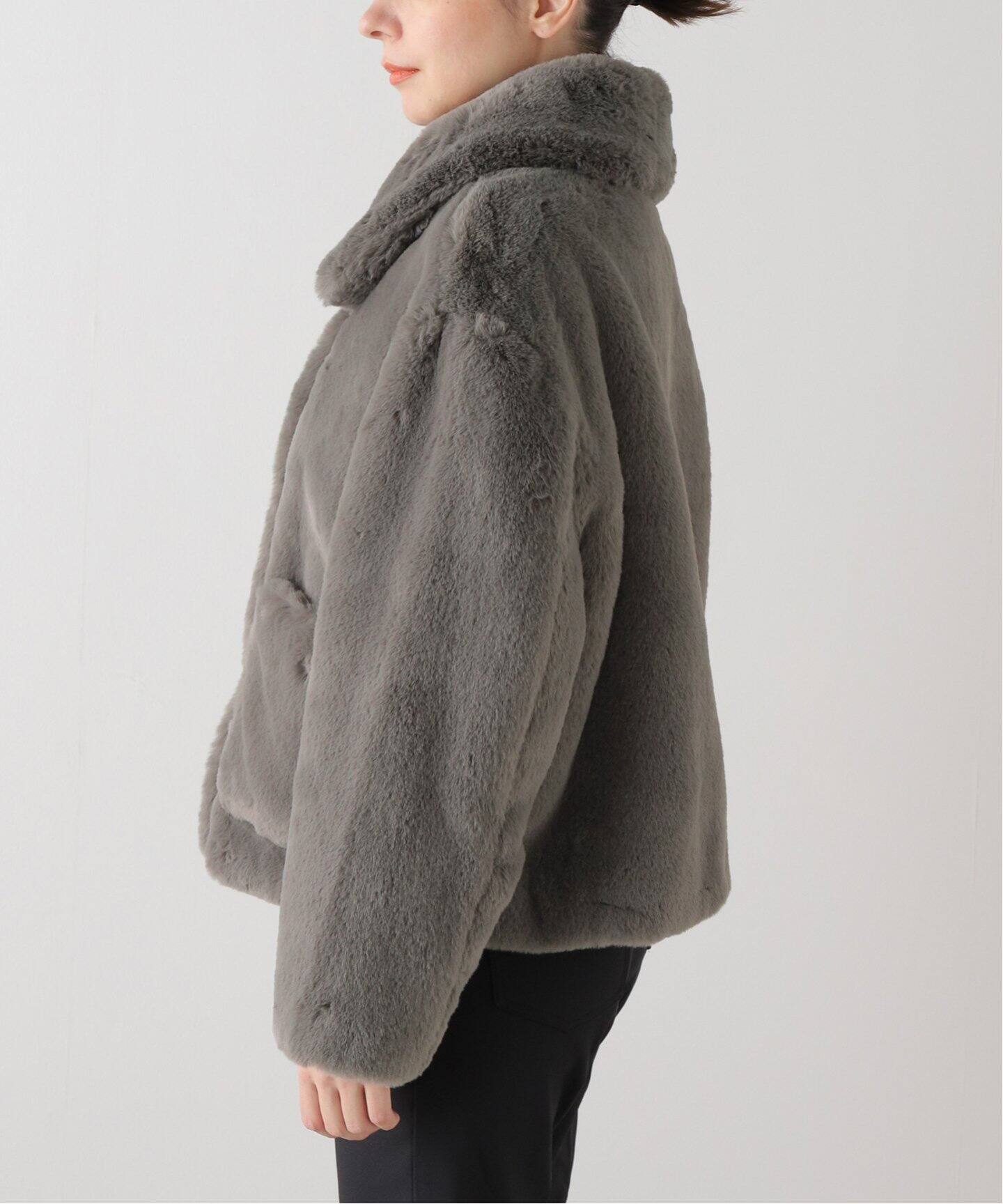 JAKKE/ジャッキー】TRACI COAT GREY：フェイクファーコート（その他 