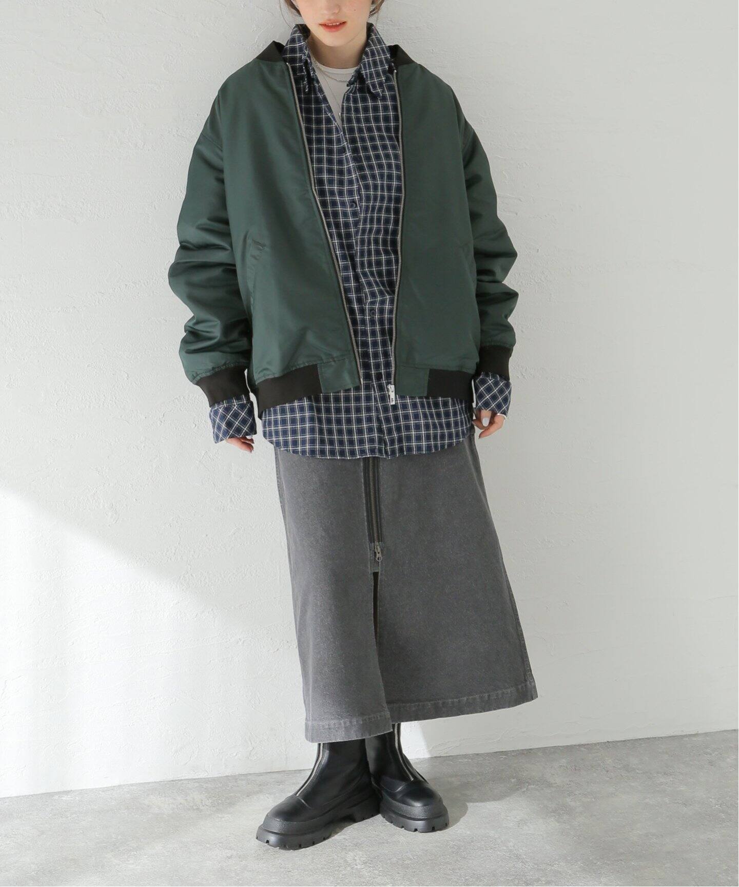 FORMER / フォーマー】 VARSITY AG JACKET:ジャケット（その他ブルゾン 