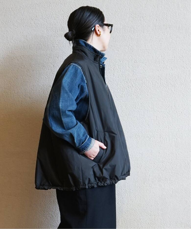 タフタナカワタ スタンドベスト（ダウン・中綿ベスト）｜journal  