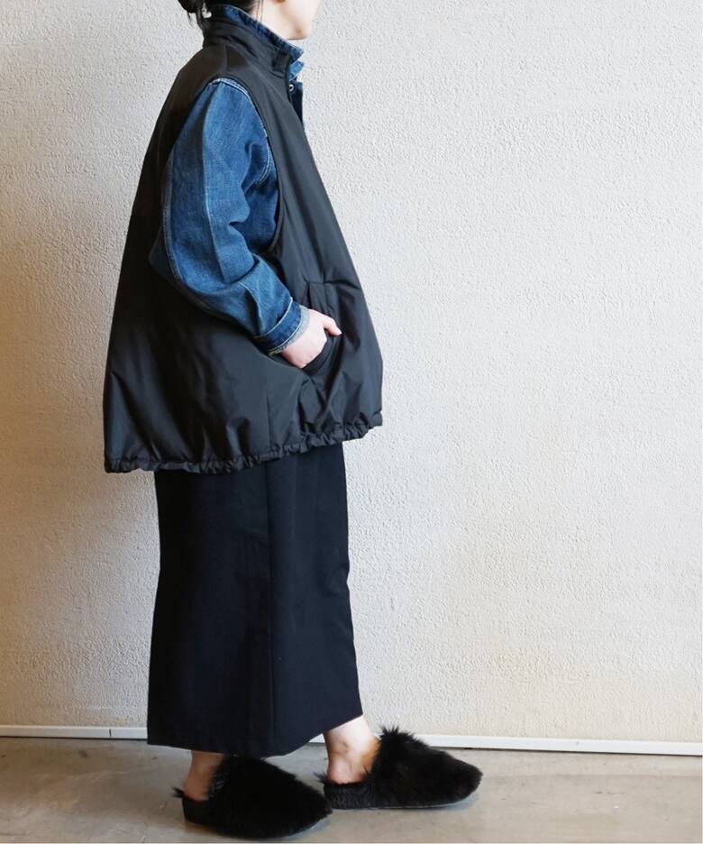 タフタナカワタ スタンドベスト（ダウン・中綿ベスト）｜journal 