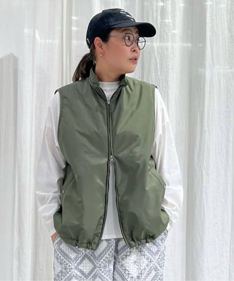 タフタナカワタ スタンドベスト（ダウン・中綿ベスト）｜journal 