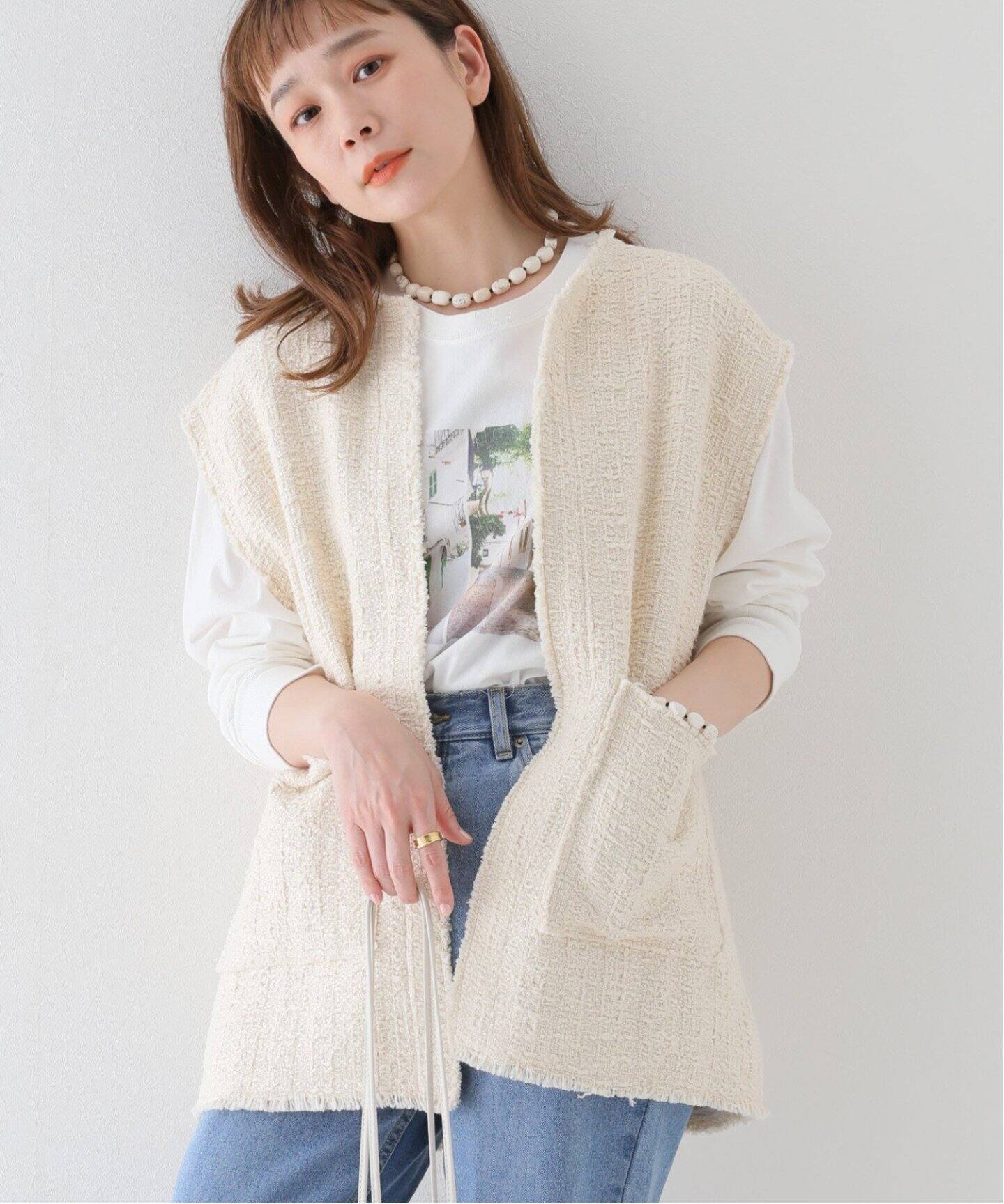 追加》Art Salon ツイードベスト（ベスト）｜JOURNAL STANDARD relume  