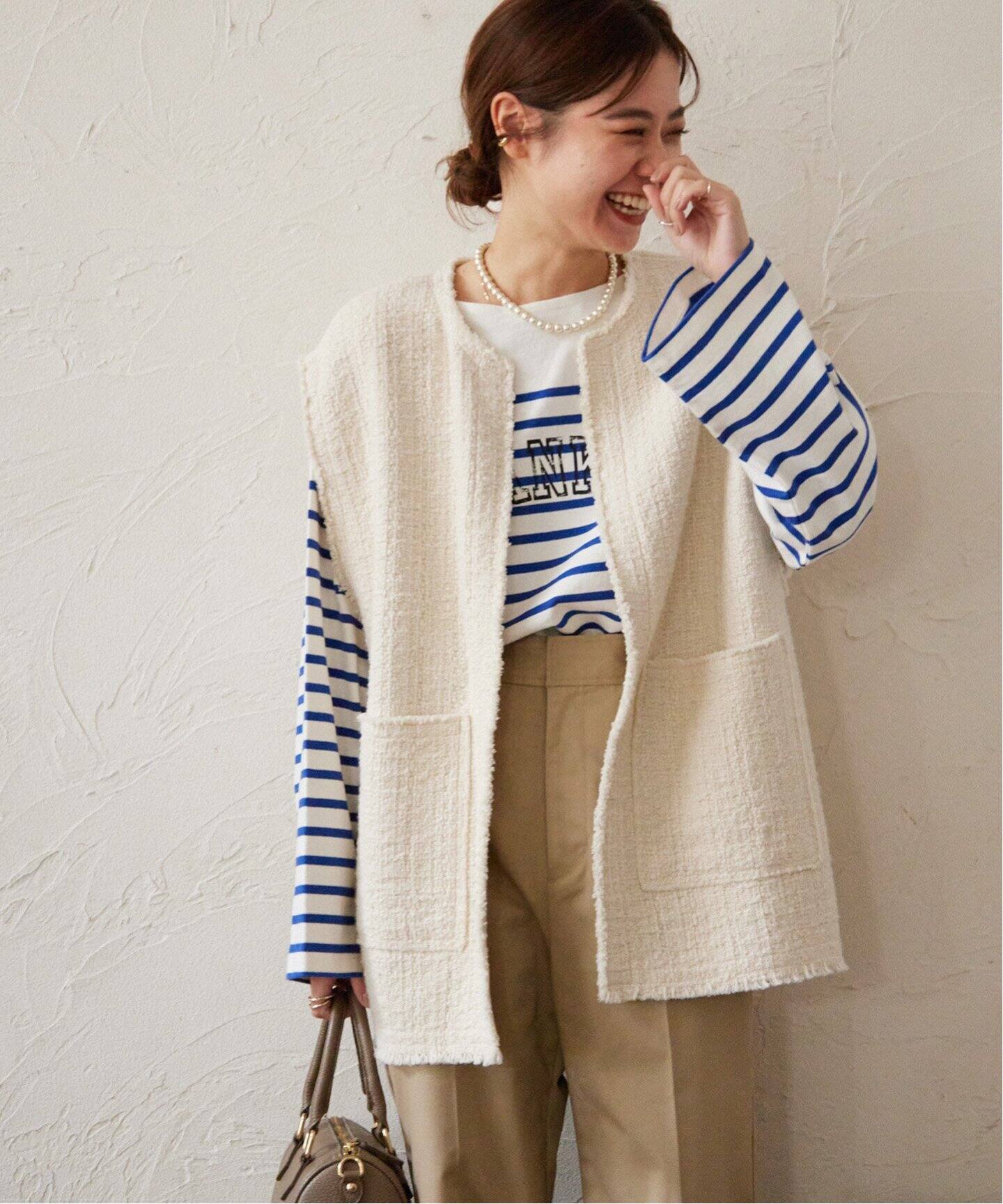 追加》Art Salon ツイードベスト（ベスト）｜JOURNAL STANDARD relume  