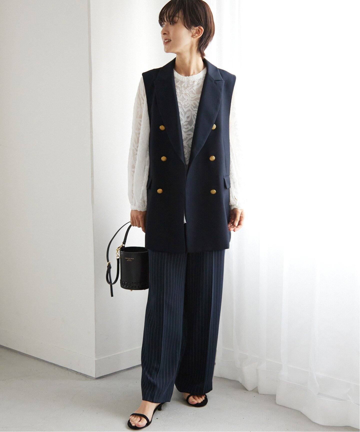 T/Wギャバネイビージレ（ジレ）｜JOURNAL STANDARD relume（ジャーナル  