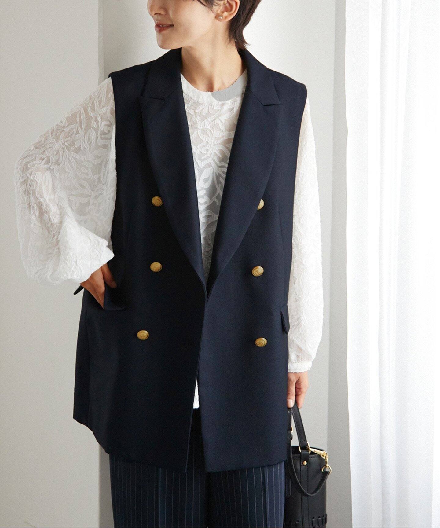 T/Wギャバネイビージレ（ジレ）｜JOURNAL STANDARD relume（ジャーナル  