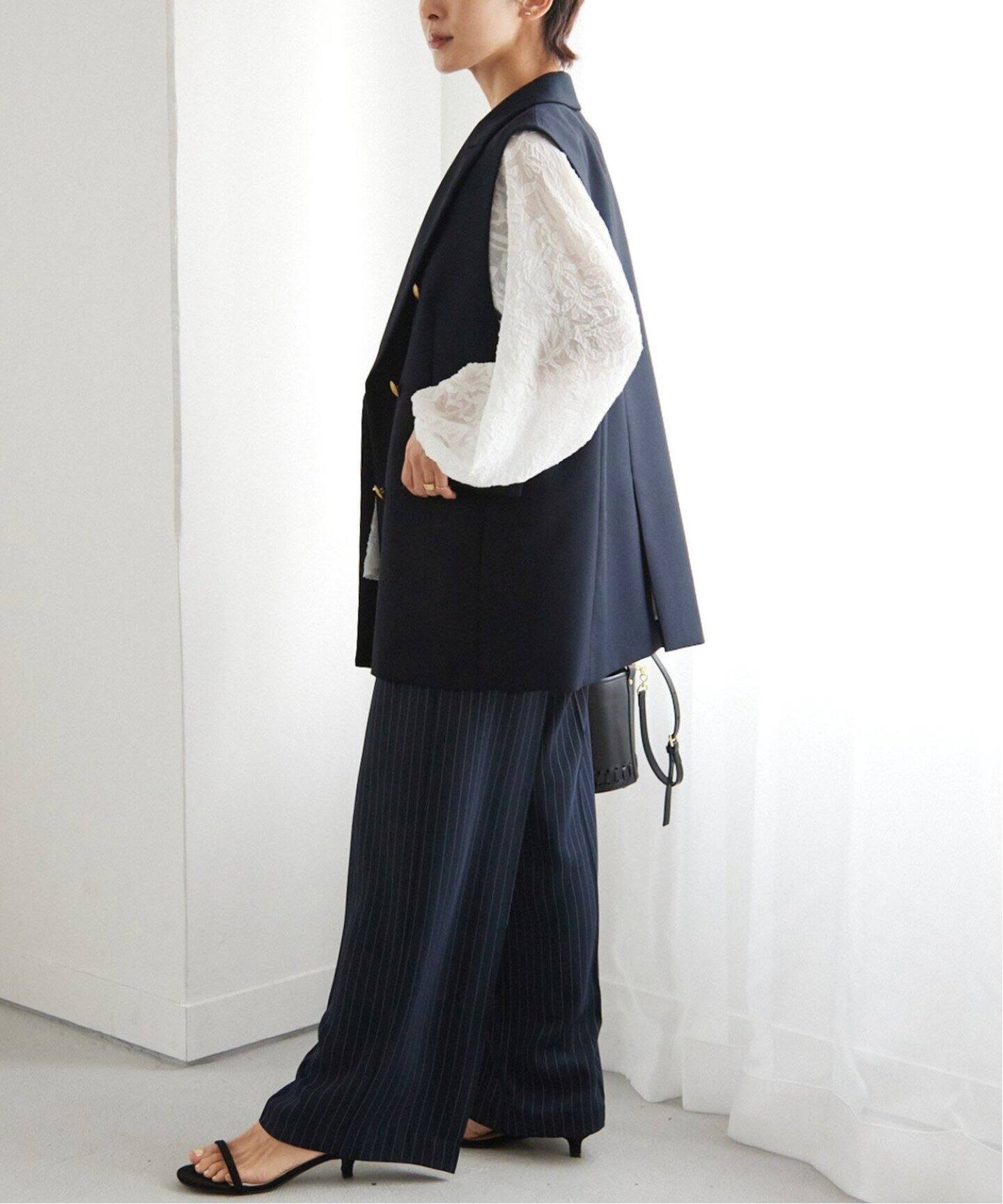 追加》T/Wギャバネイビージレ（ジレ）｜JOURNAL STANDARD relume  