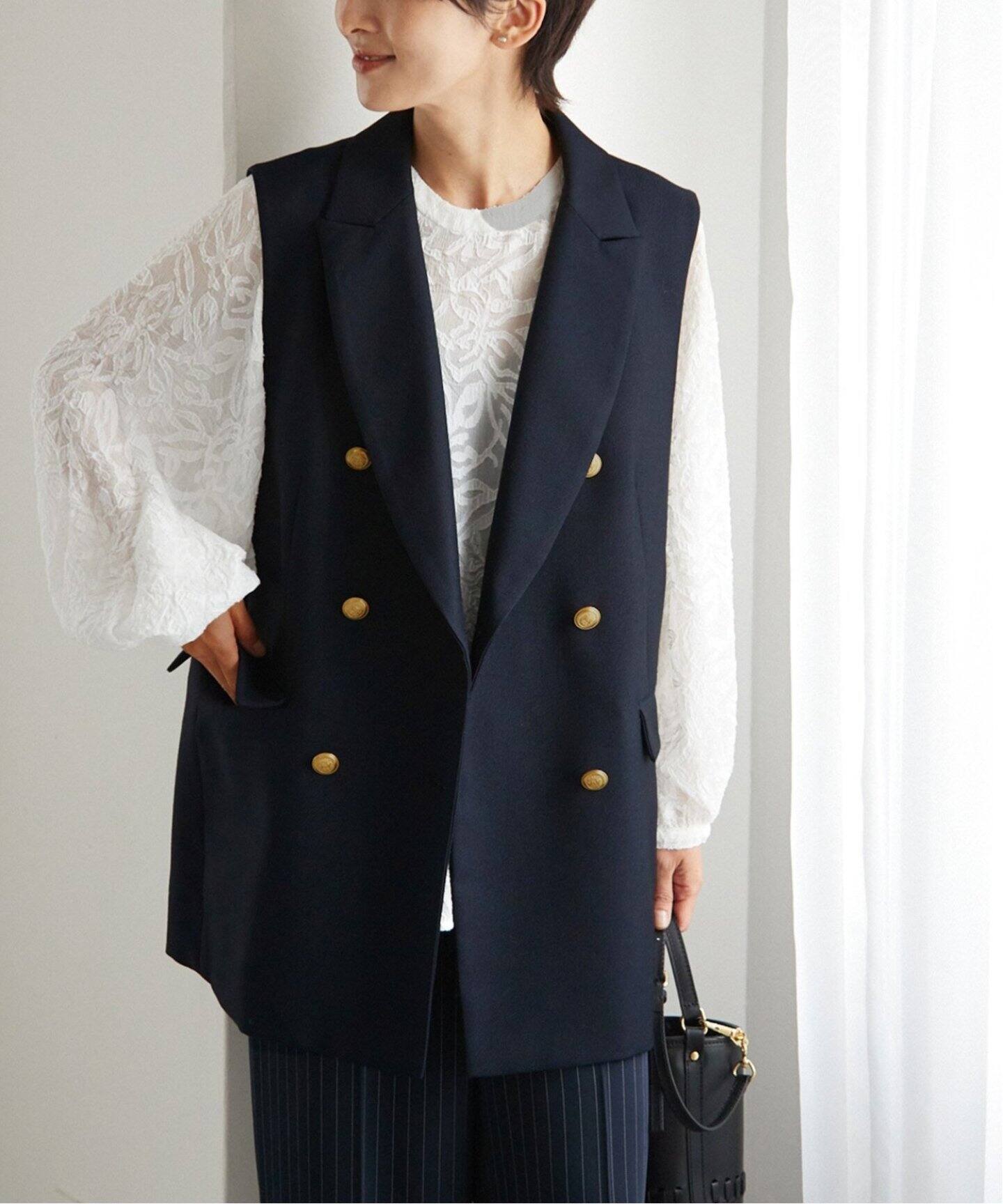 追加》T/Wギャバネイビージレ（ジレ）｜JOURNAL STANDARD relume 