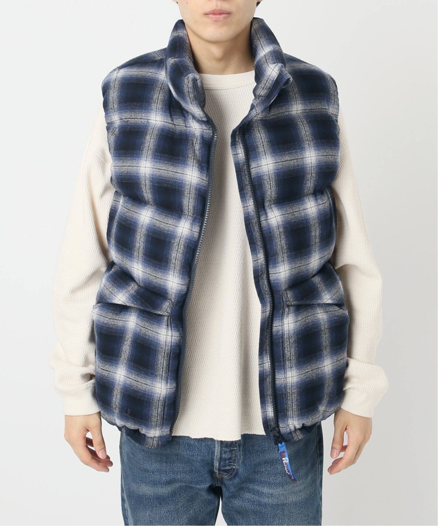 Penfield / ペンフィールド】別注 チェック PUFFY ダウンベスト 