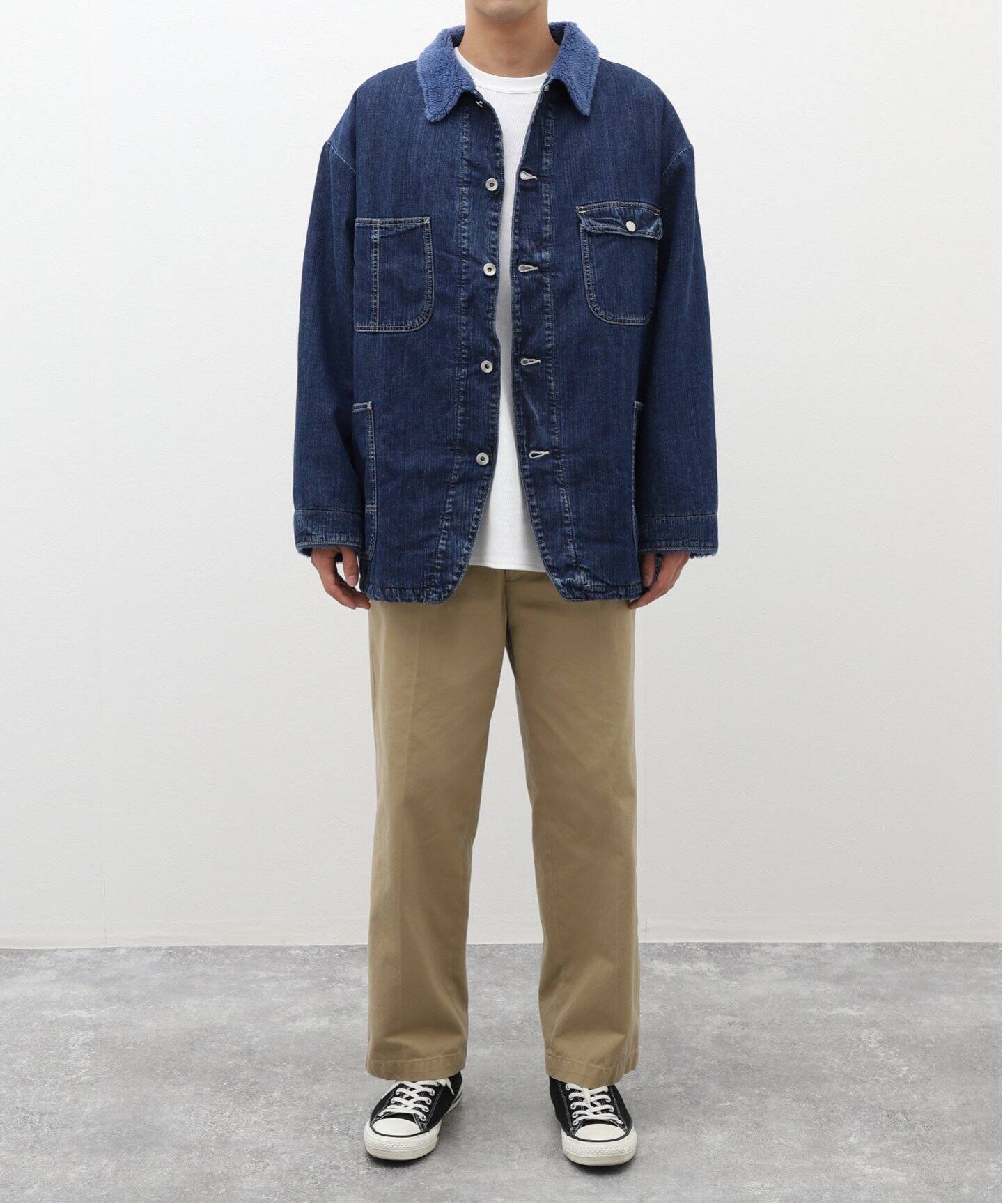 PORTER CLASSIC / ポータークラシック】STINBCK DENIM BOA COVERALL  