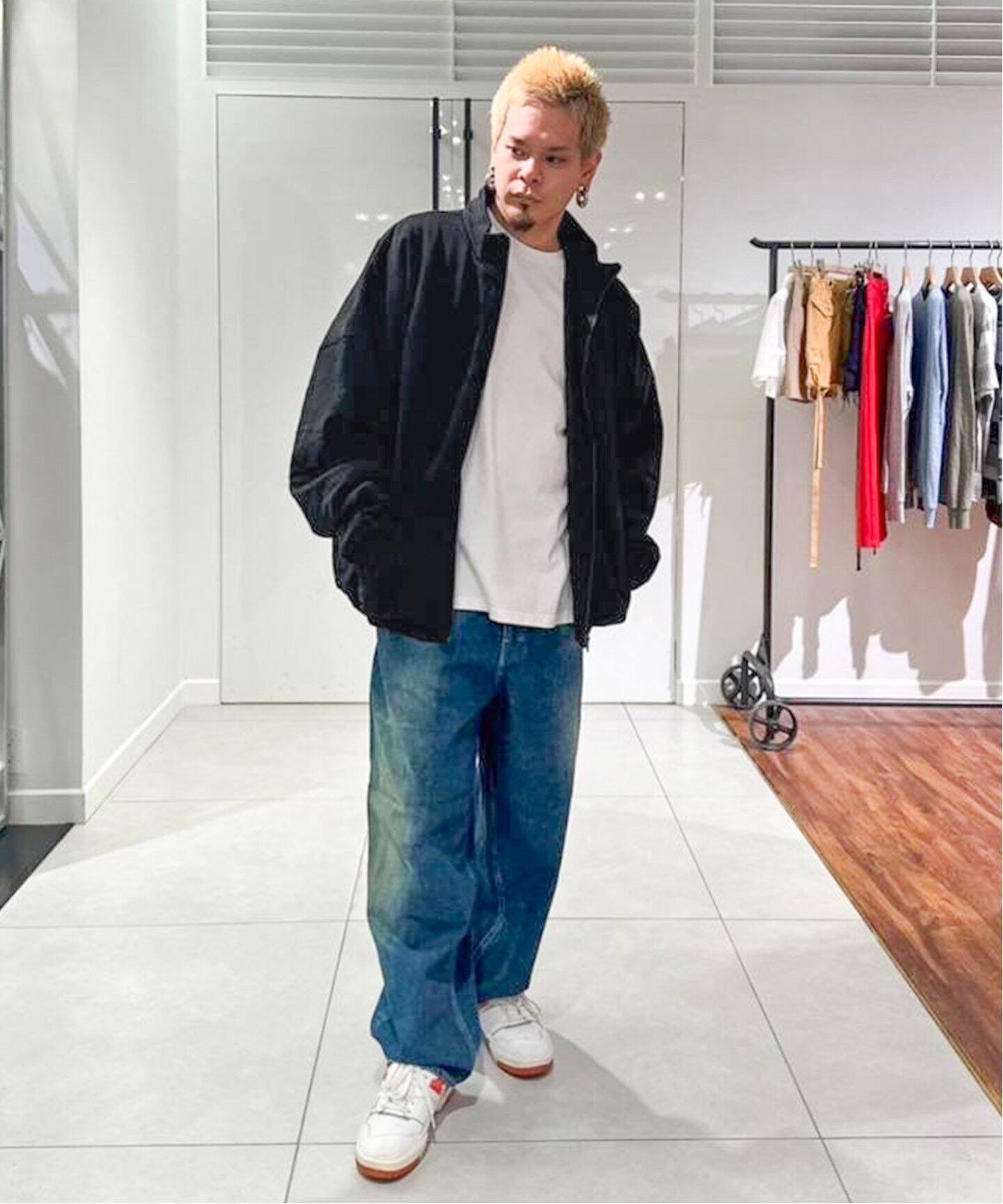 WILLY CHAVARRIA / ウィリー チャバリア】FULL ZIP QUILTED WARRIOR 