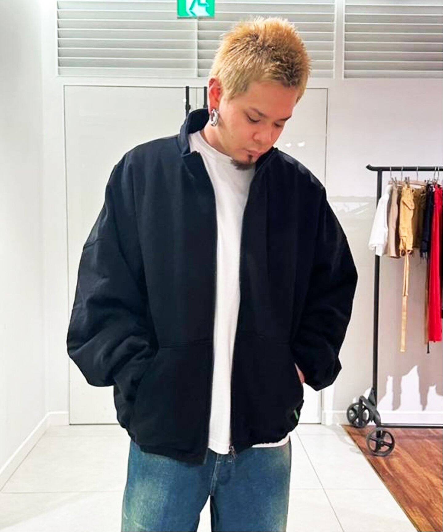 WILLY CHAVARRIA / ウィリー チャバリア】FULL ZIP QUILTED WARRIOR 