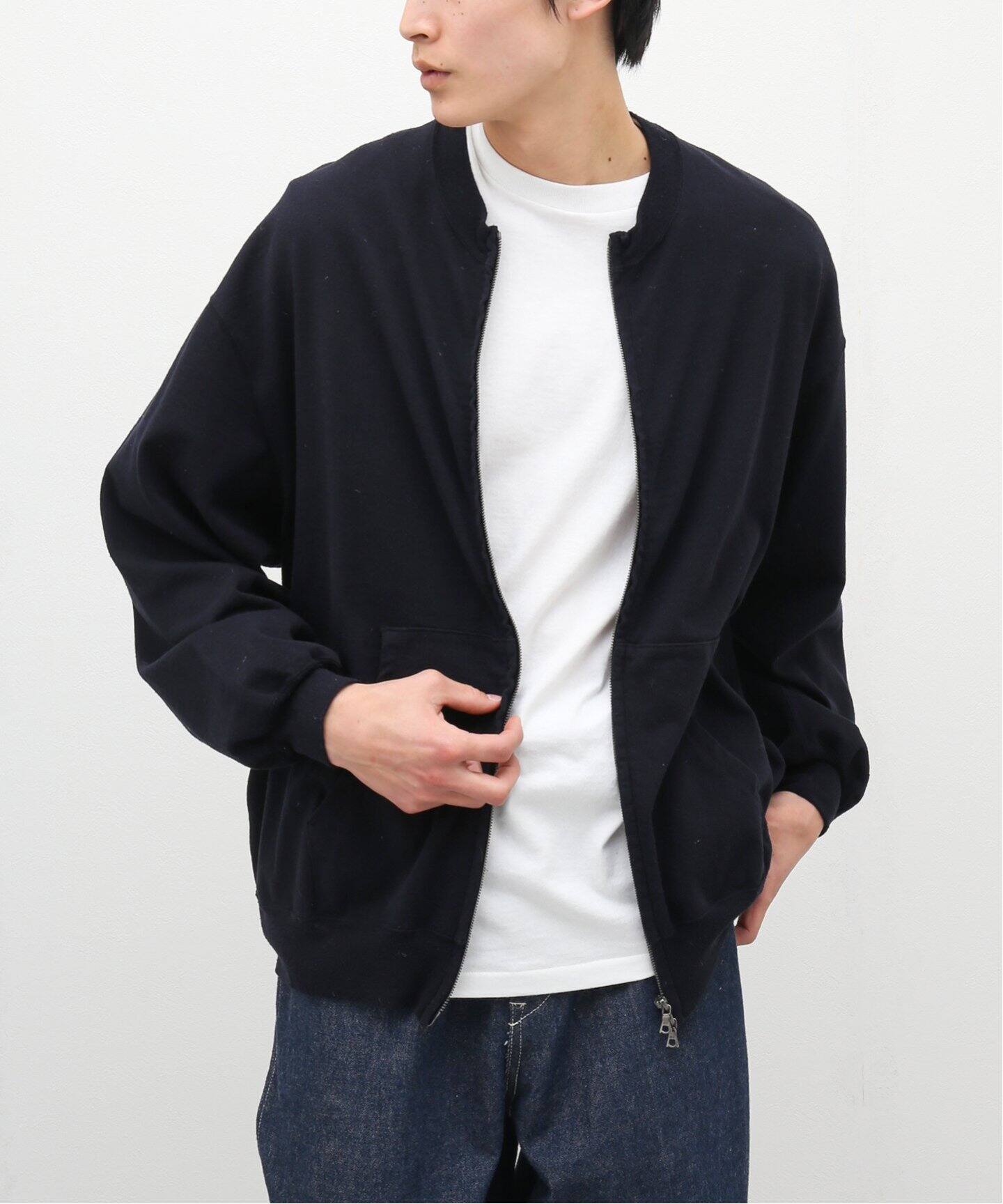 blurhms / ブラームス】C/SILK NEP CREW ZIP（スウェット）｜WISM 