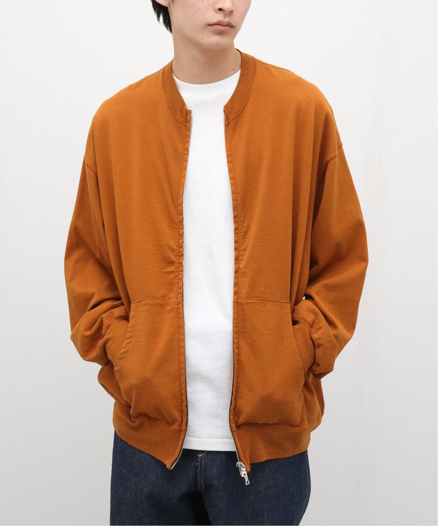 blurhms / ブラームス】C/SILK NEP CREW ZIP（スウェット）｜WISM 