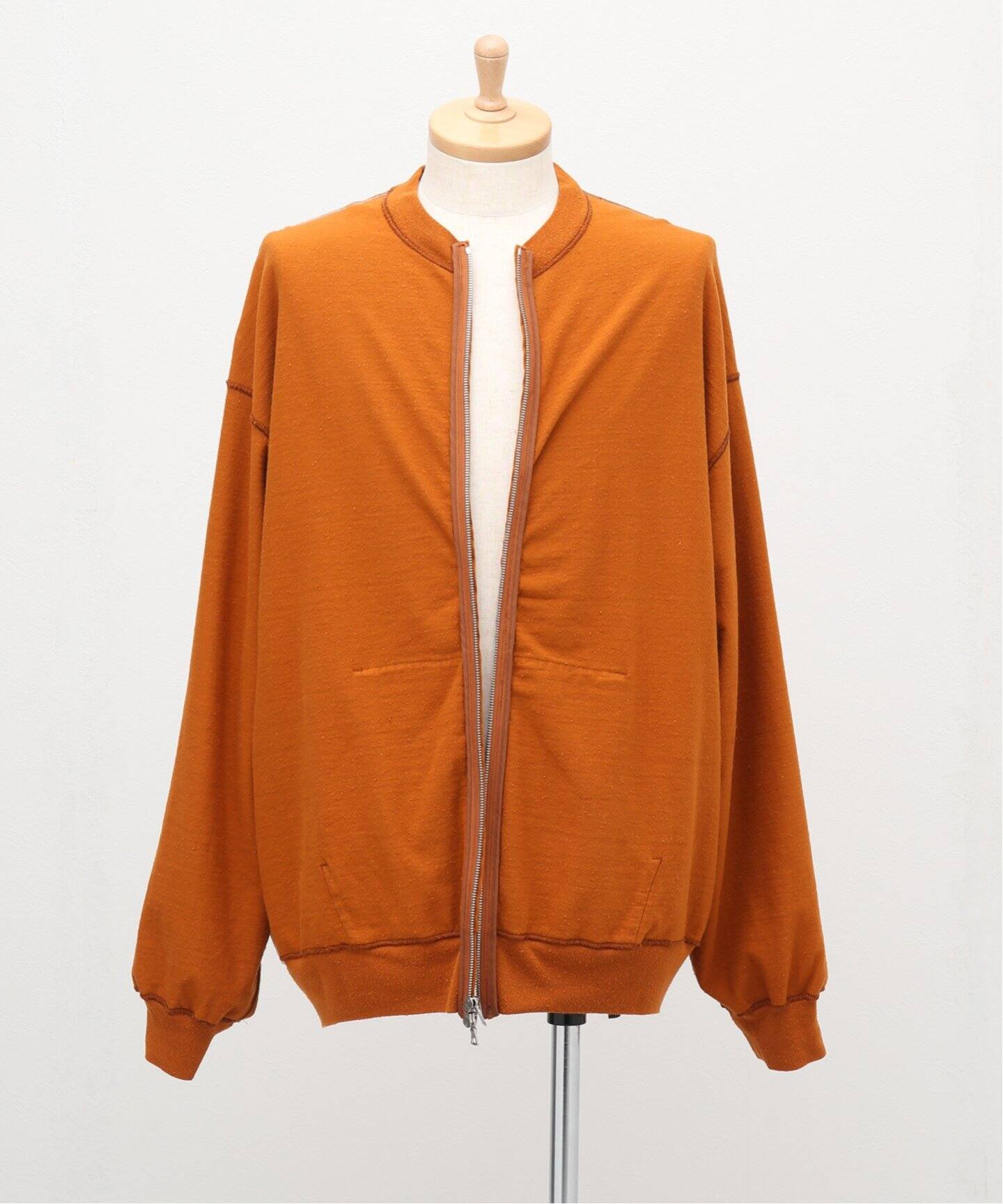blurhms / ブラームス】C/SILK NEP CREW ZIP（スウェット）｜WISM 