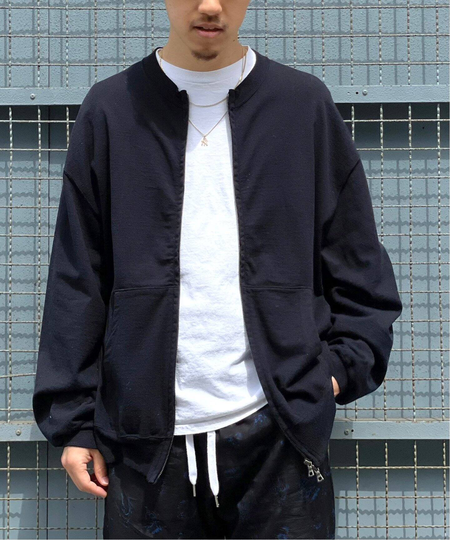 blurhms / ブラームス】C/SILK NEP CREW ZIP（スウェット）｜WISM 