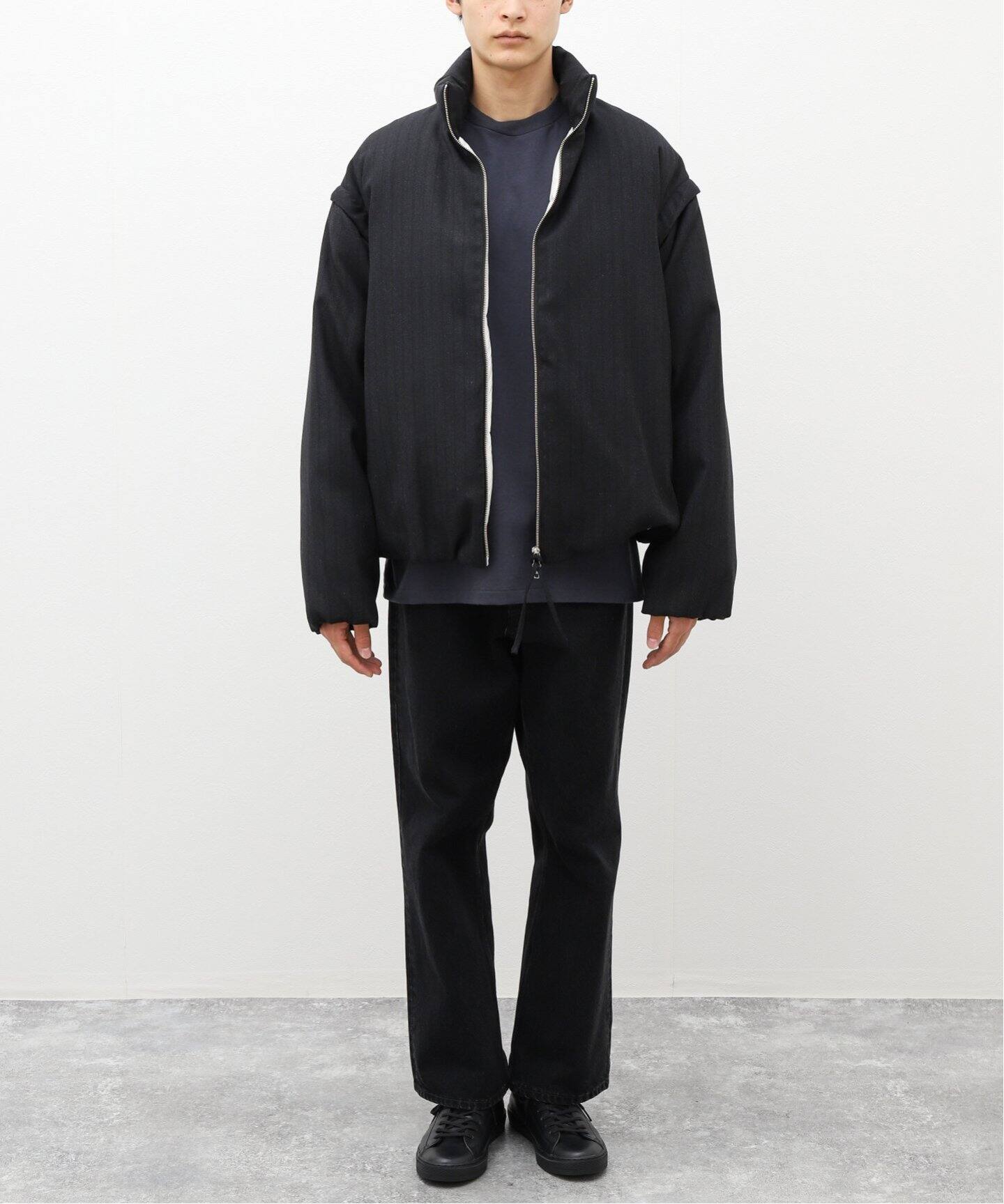 SEEALL / シーオール】MINIMAL DOWN JACKET CHARCOAL（ダウン  