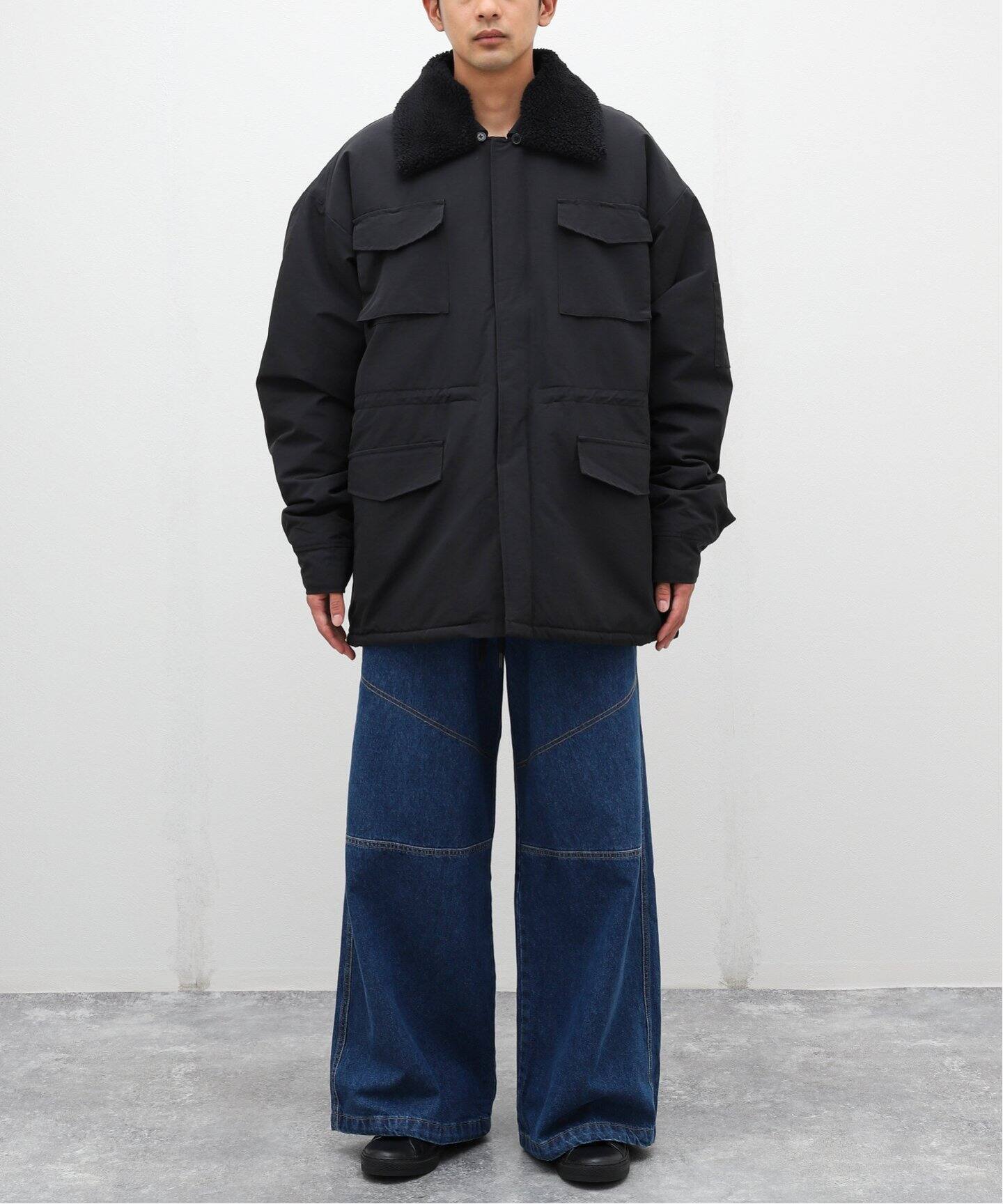 WILLY CHAVARRIA / ウィリー チャバリア】BOA COLLAR WORK JACKET 