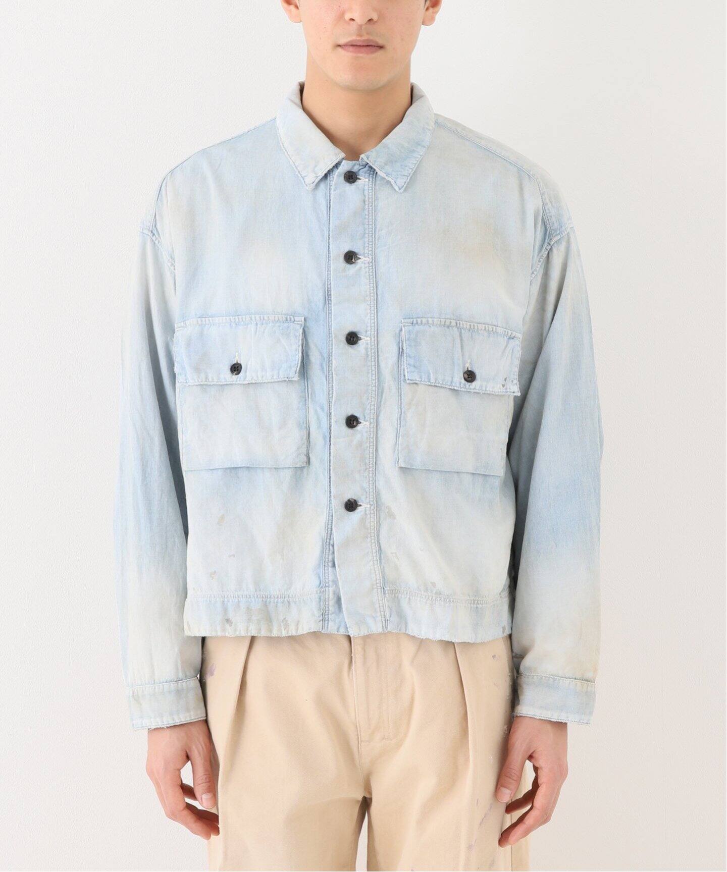 ANCELLM / アンセルム】CHAMBRAY SHIRTS JACKET（デニムジャケット 