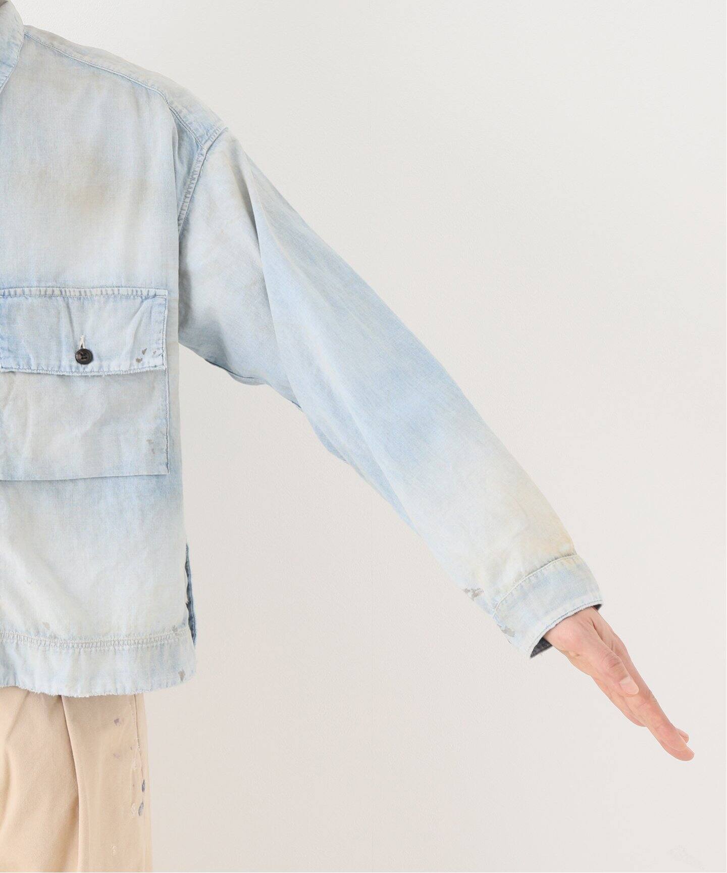 ANCELLM / アンセルム】CHAMBRAY SHIRTS JACKET（デニムジャケット 
